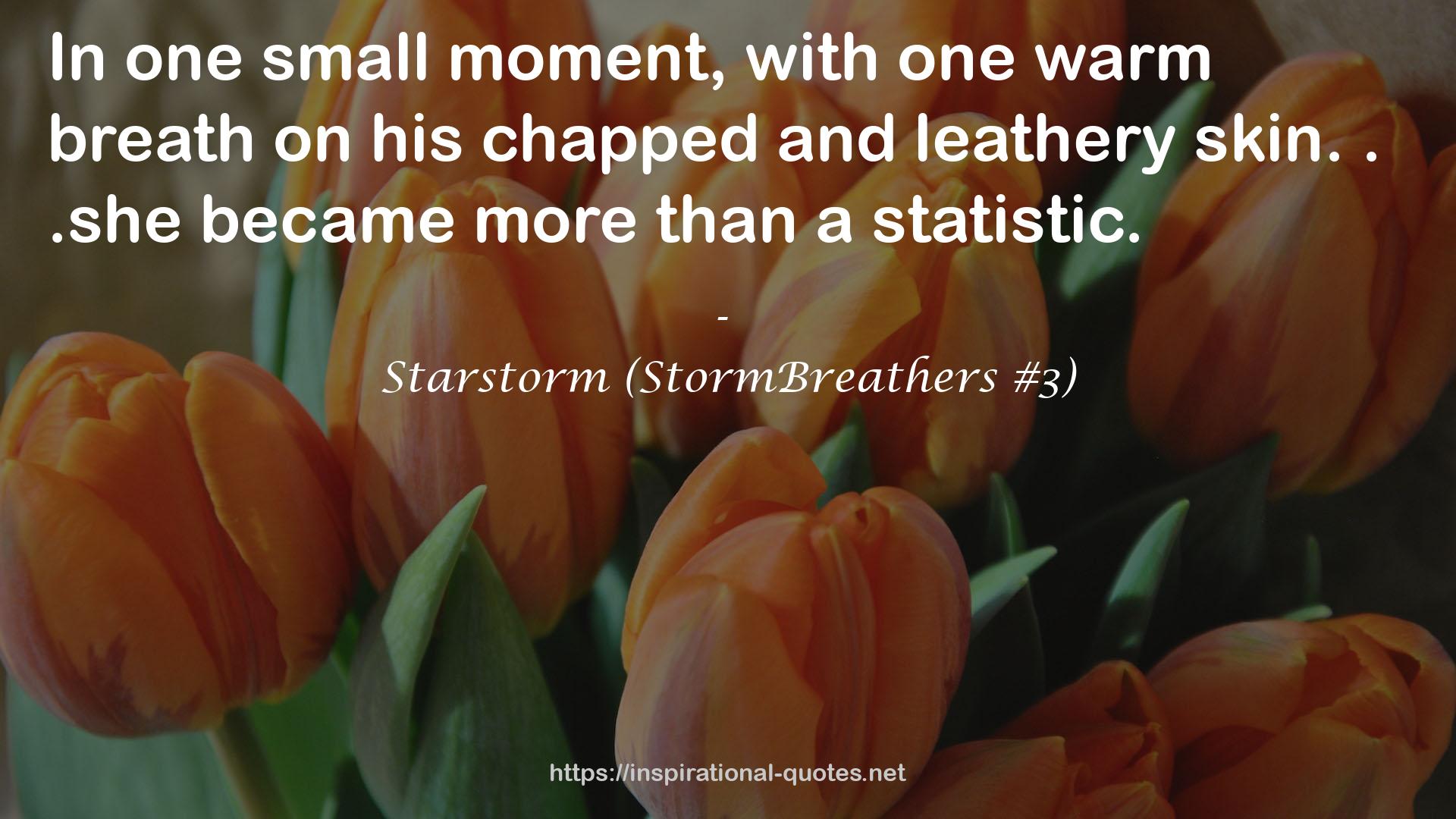 Starstorm (StormBreathers #3) QUOTES