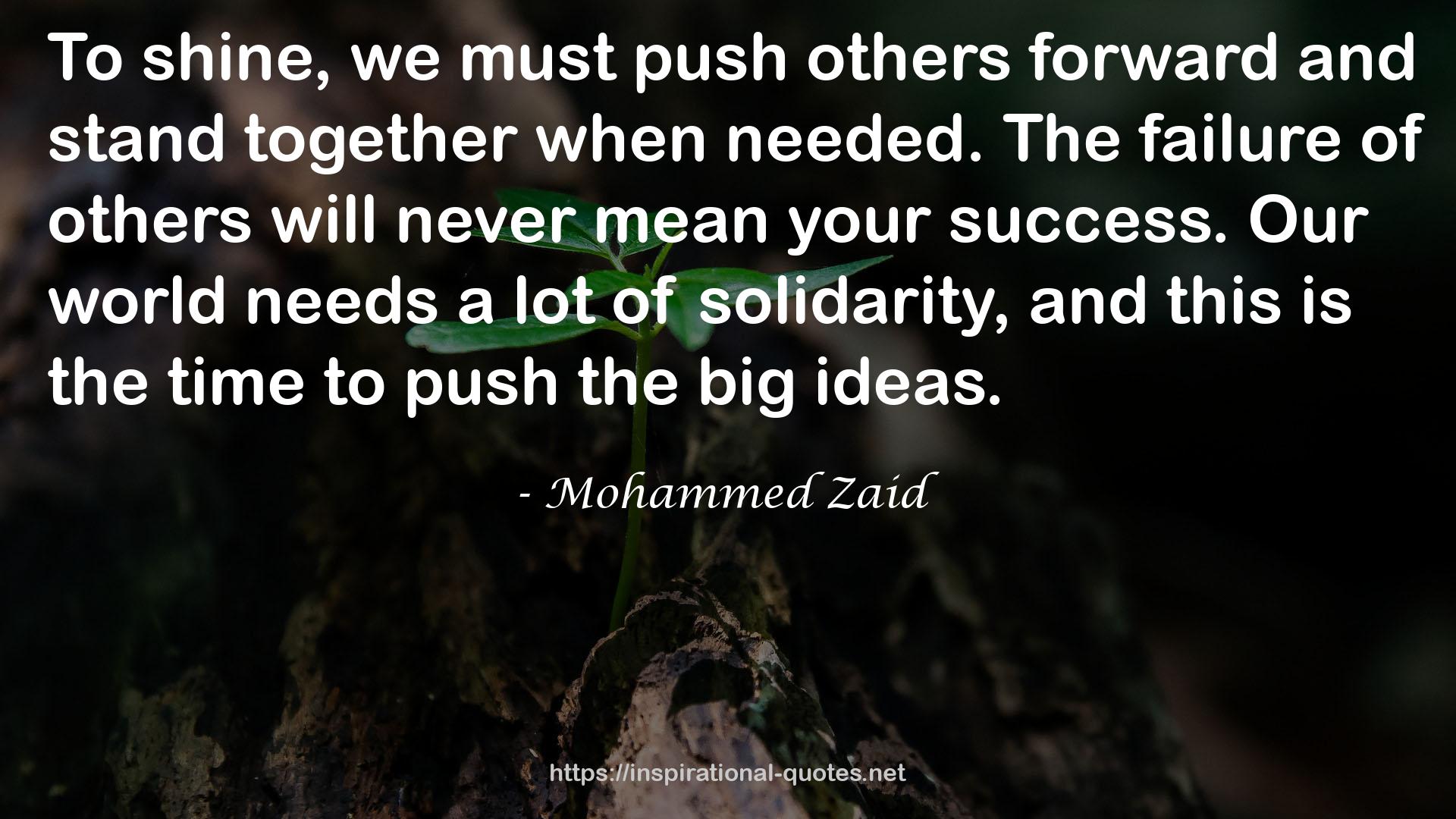 Mohammed Zaid QUOTES