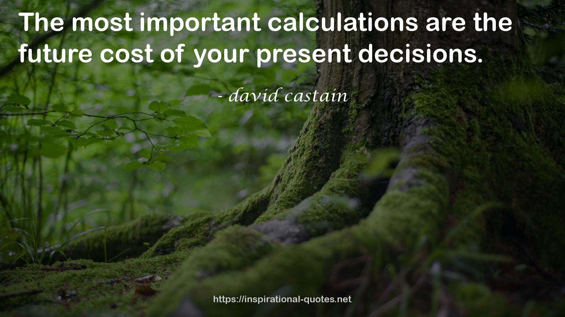 david castain QUOTES