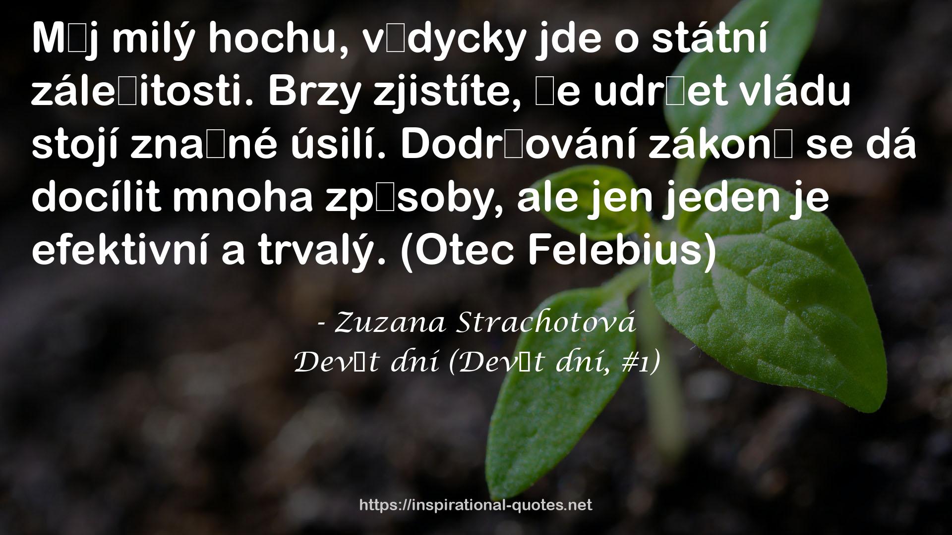 Devět dní (Devět dní, #1) QUOTES