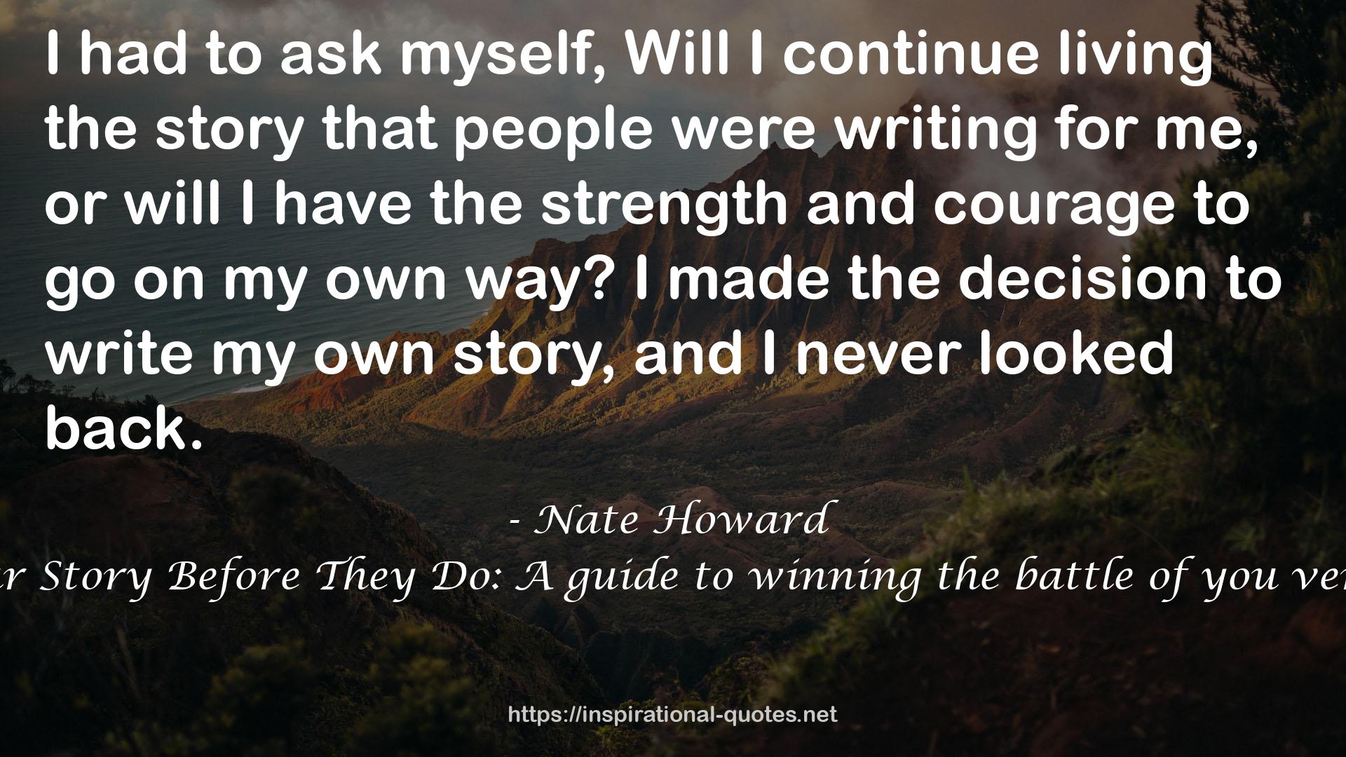 Nate Howard QUOTES
