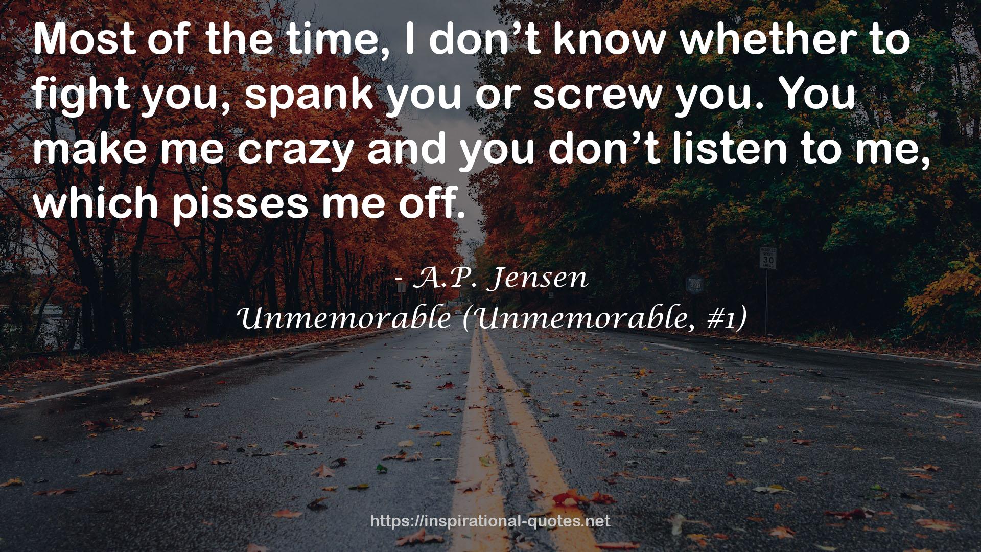 Unmemorable (Unmemorable, #1) QUOTES