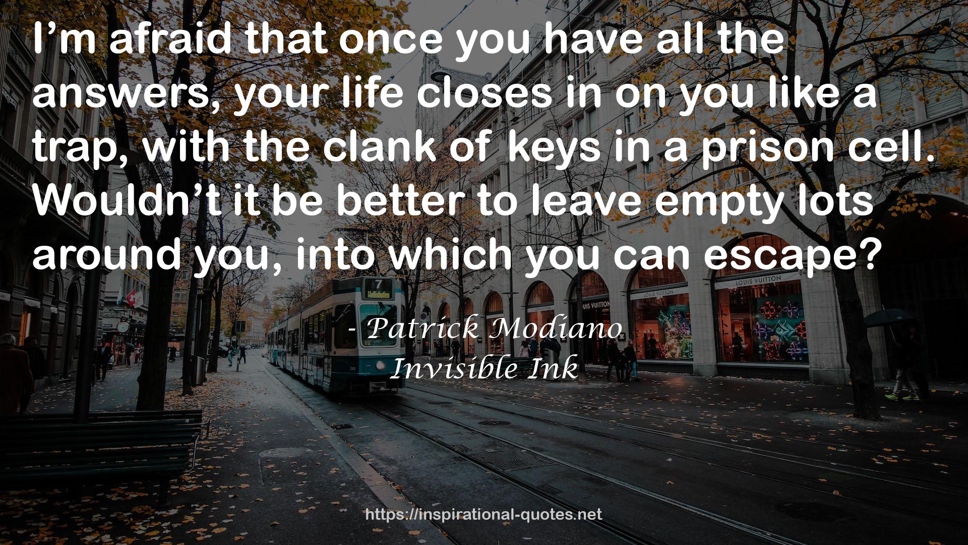 Patrick Modiano QUOTES