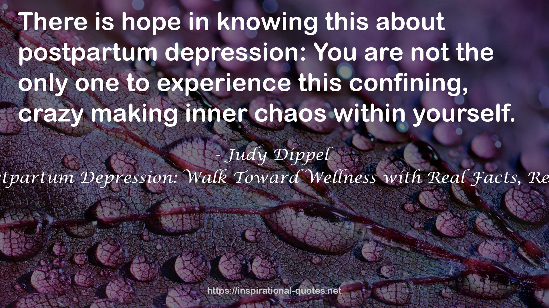Breaking the Grip of Postpartum Depression: Walk Toward Wellness with Real Facts, Real Stories, and Real God QUOTES