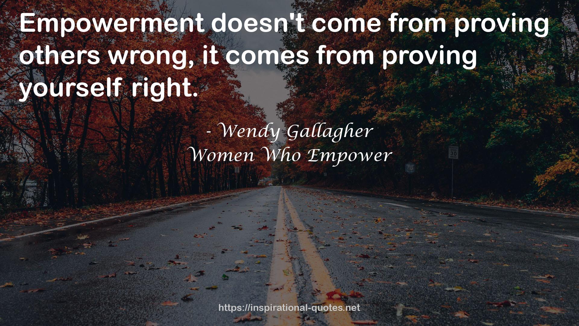 Wendy Gallagher QUOTES