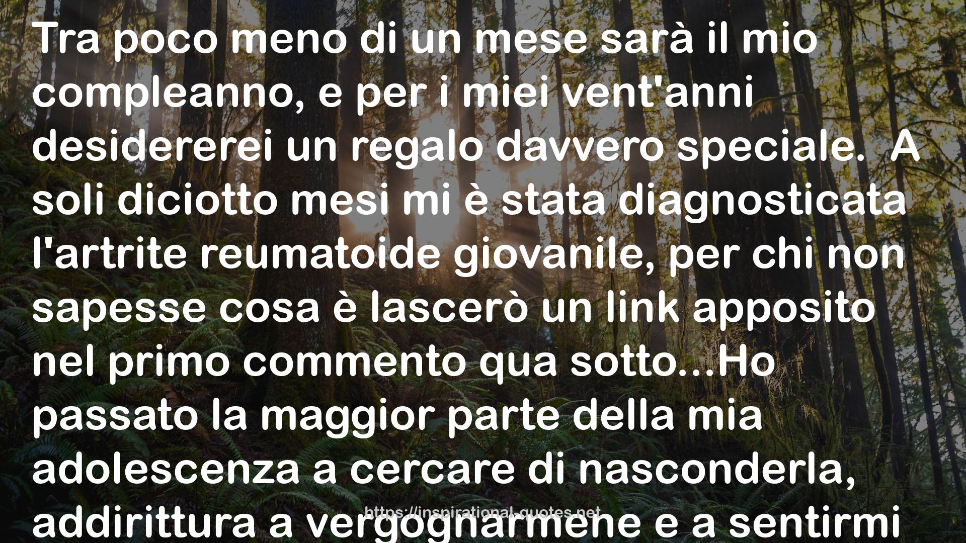 Non è una citazione ma è un messaggio mio personale che volevo condividere anche qui e non avrei sap QUOTES