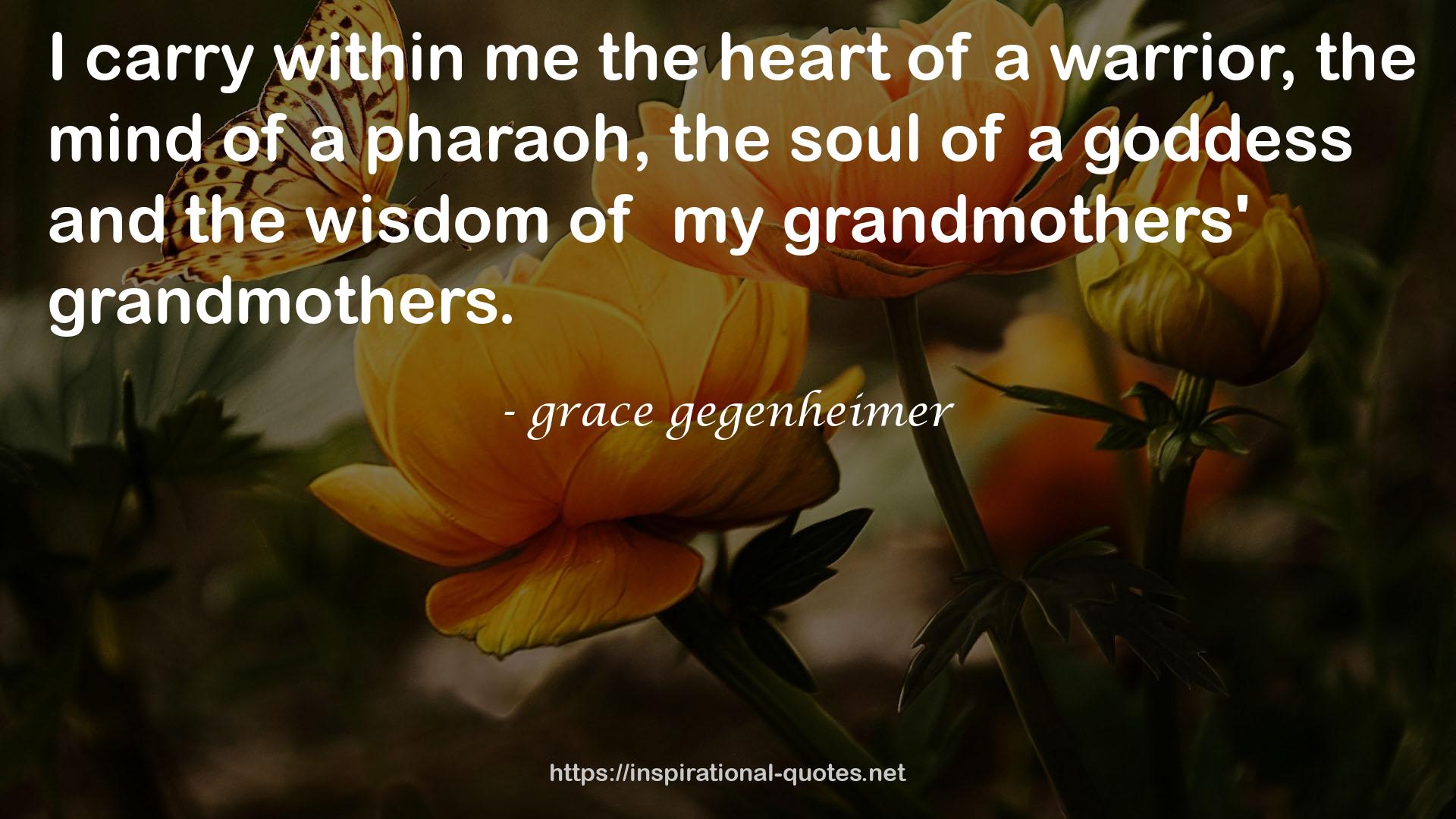 grace gegenheimer QUOTES