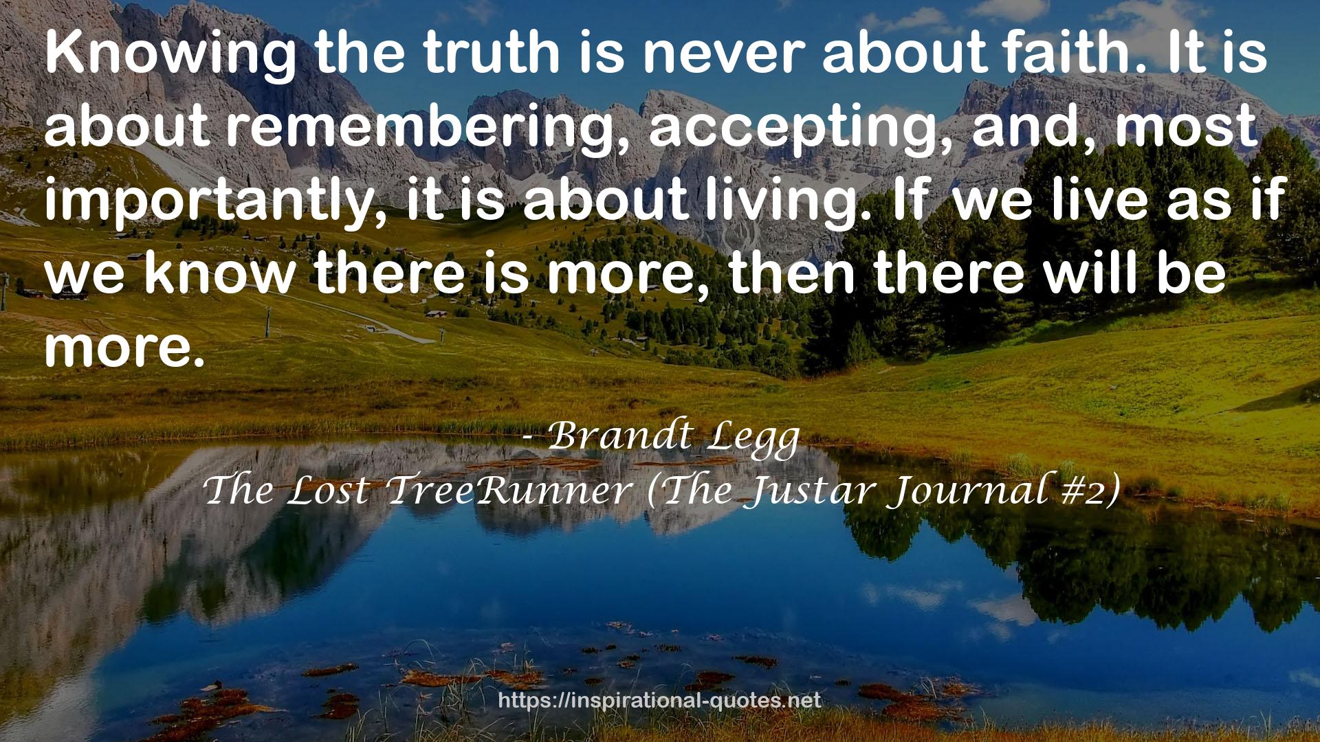 The Lost TreeRunner (The Justar Journal #2) QUOTES