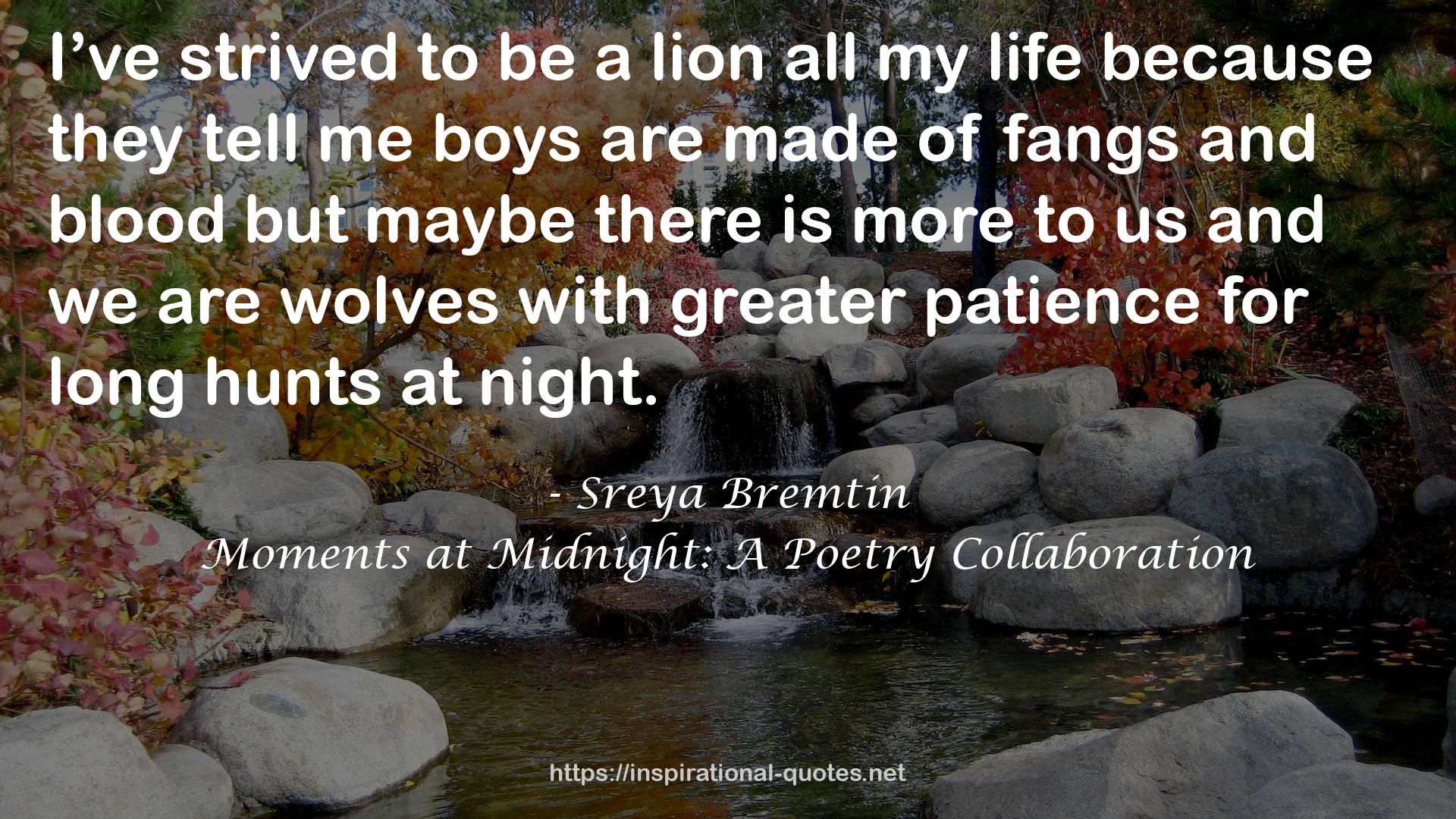 Moments at Midnight: A Poetry Collaboration QUOTES