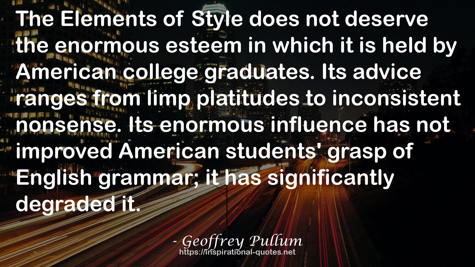 Geoffrey Pullum QUOTES