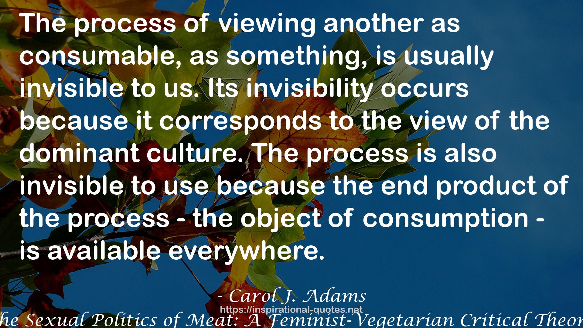 Carol J. Adams QUOTES