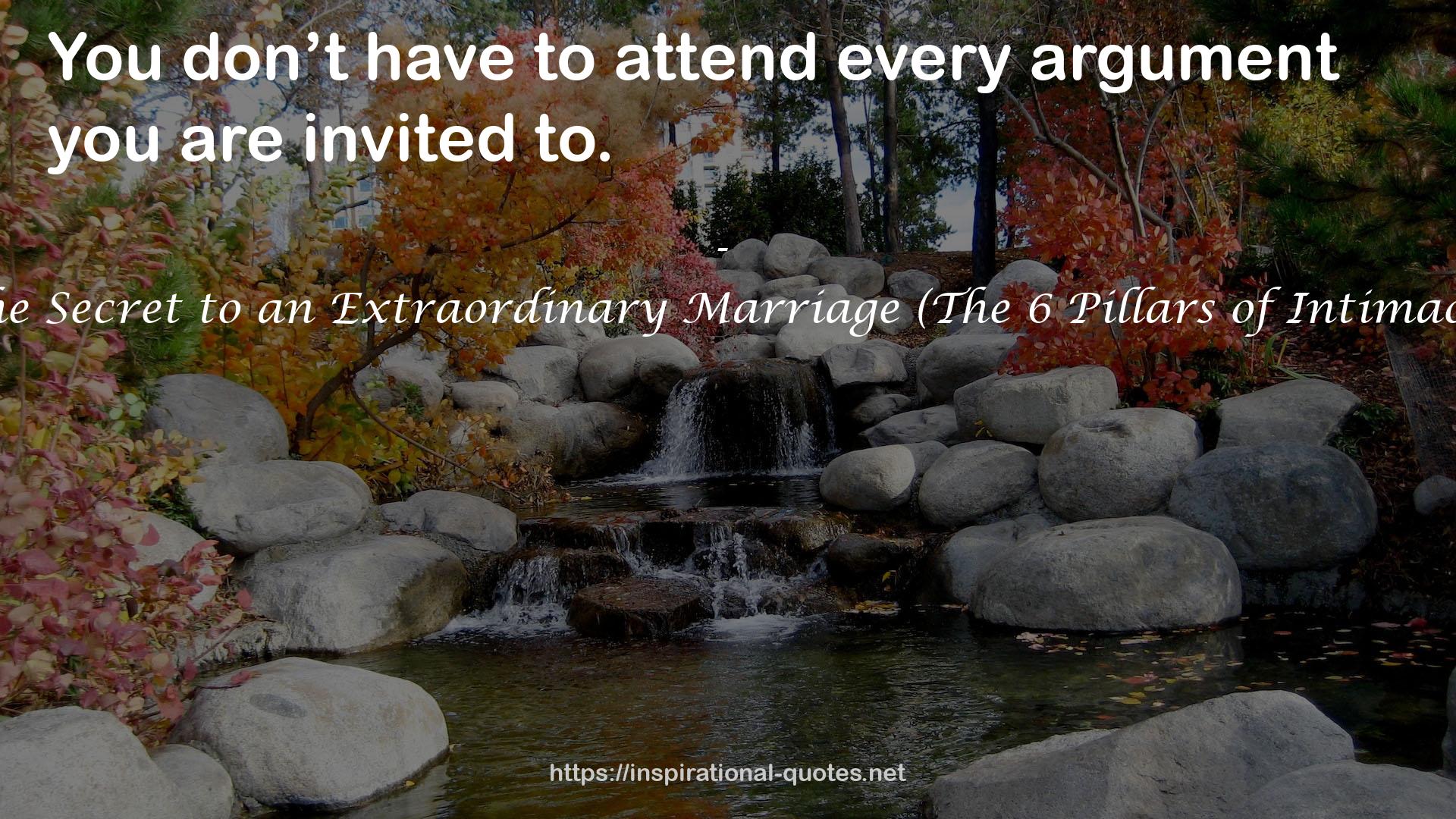 The 6 Pillars of Intimacy: The Secret to an Extraordinary Marriage (The 6 Pillars of Intimacy (Book & Workbook) 1) QUOTES