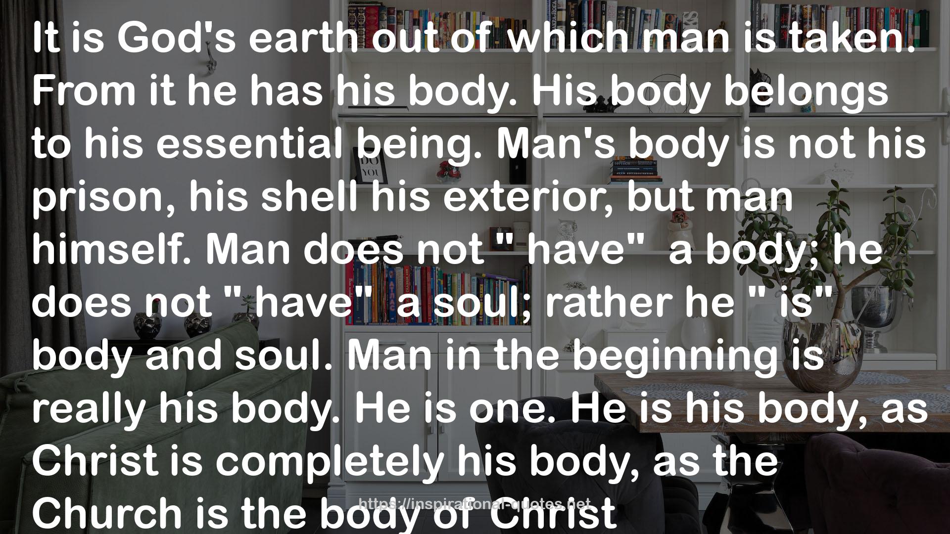 Man's body  QUOTES