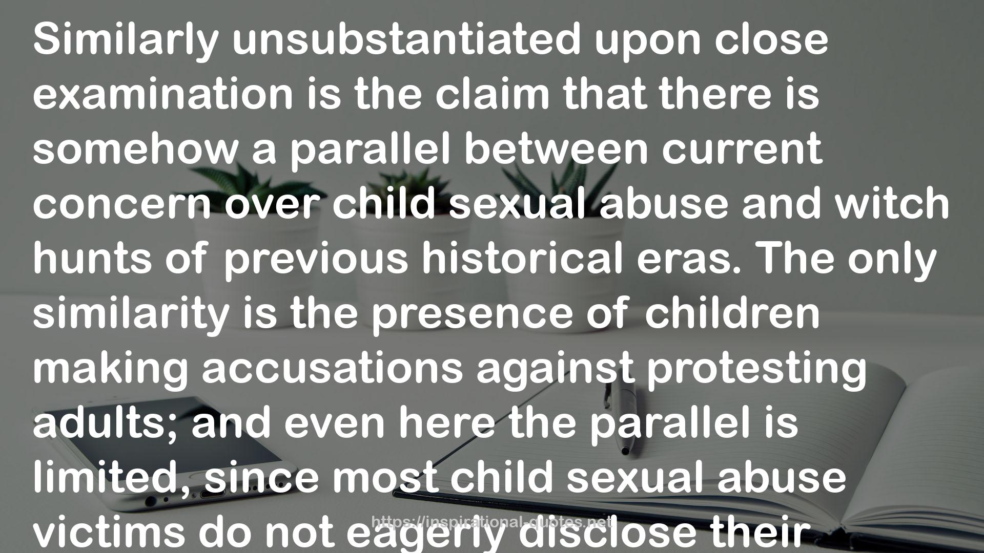 On Trial: America's Courts and Their Treatment of Sexually Abused Children QUOTES