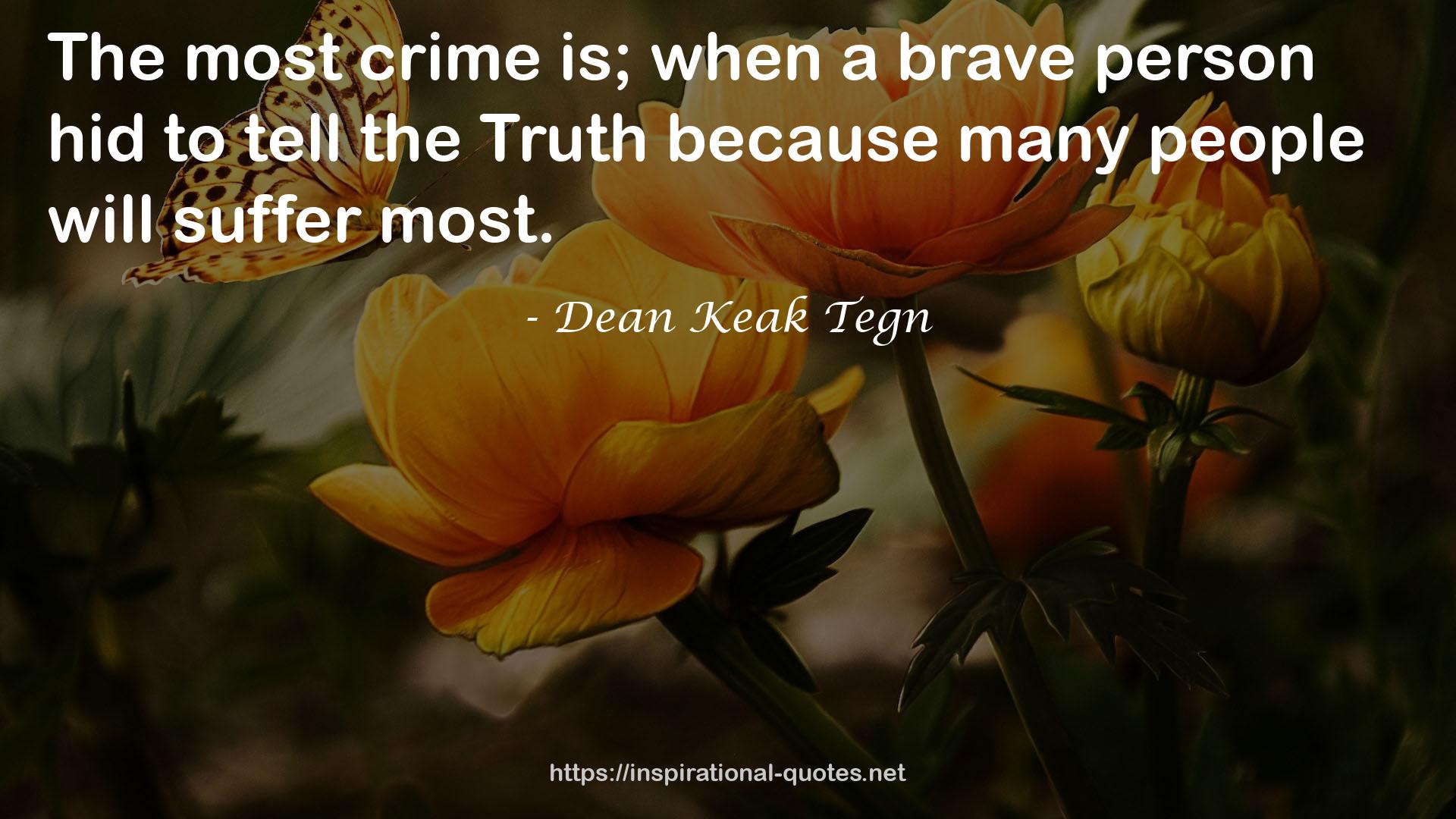 Dean Keak Tegn QUOTES