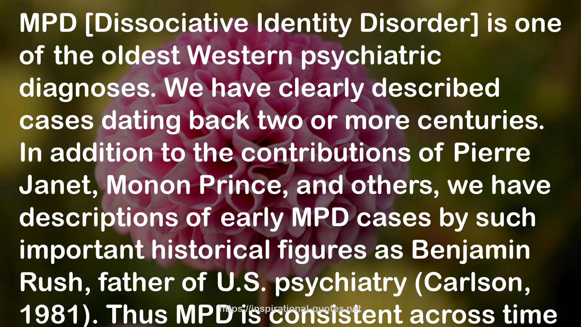 Dissociation in Children and Adolescents: A Developmental Perspective QUOTES