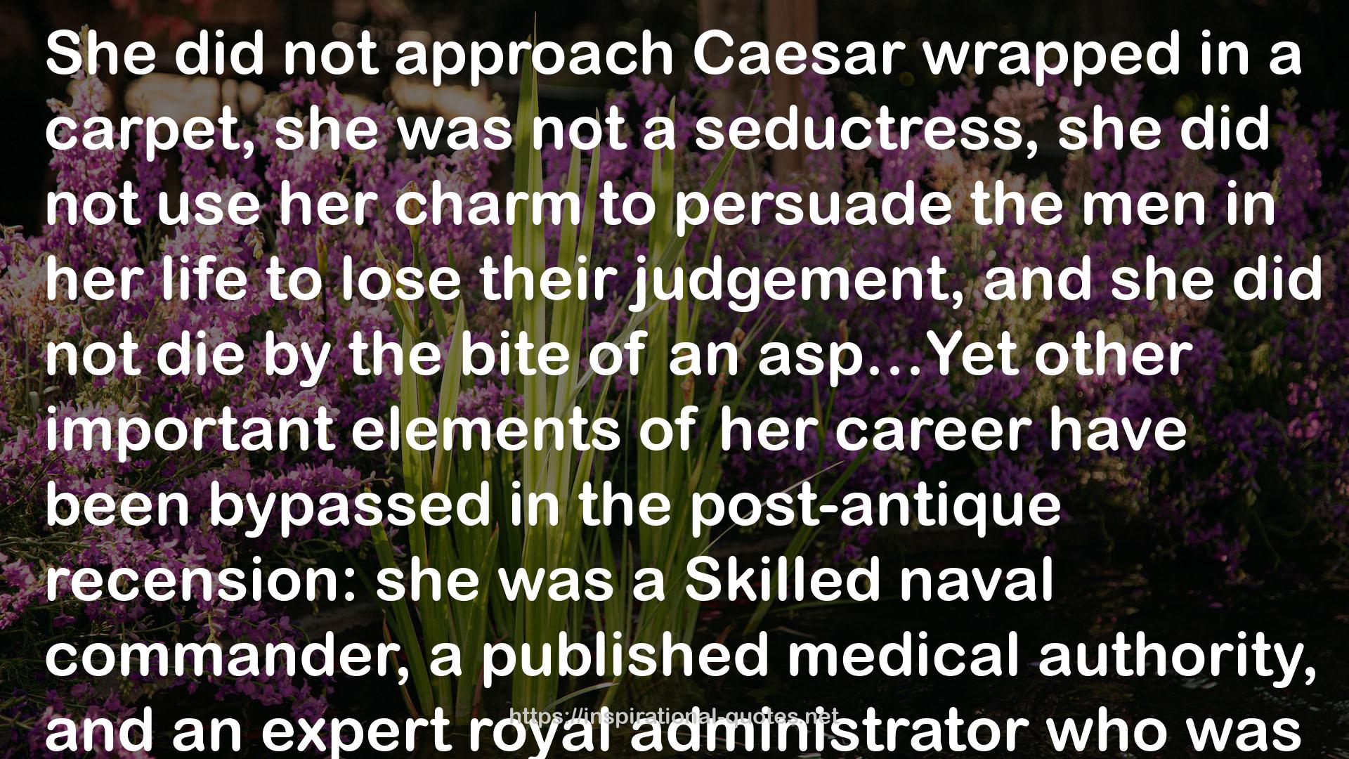 Cleopatra: A Biography QUOTES