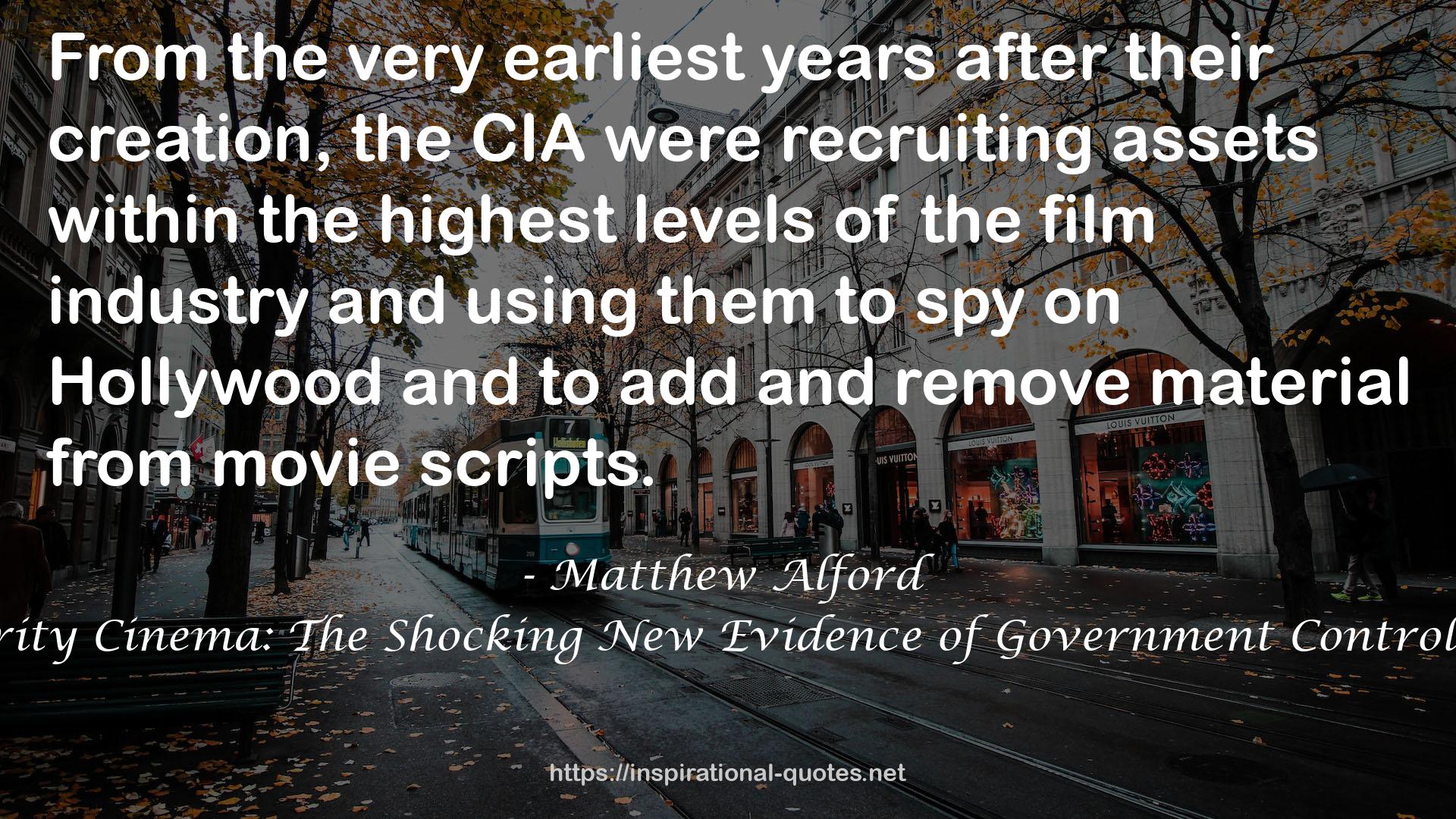 National Security Cinema: The Shocking New Evidence of Government Control in Hollywood QUOTES