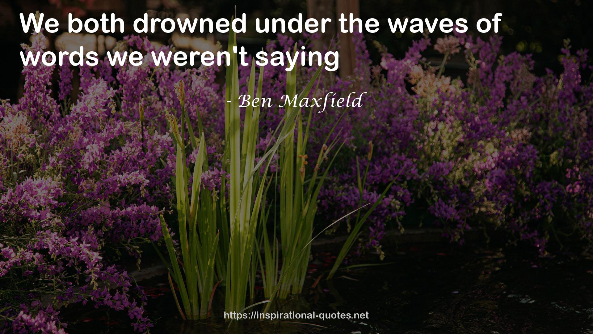 Ben Maxfield QUOTES