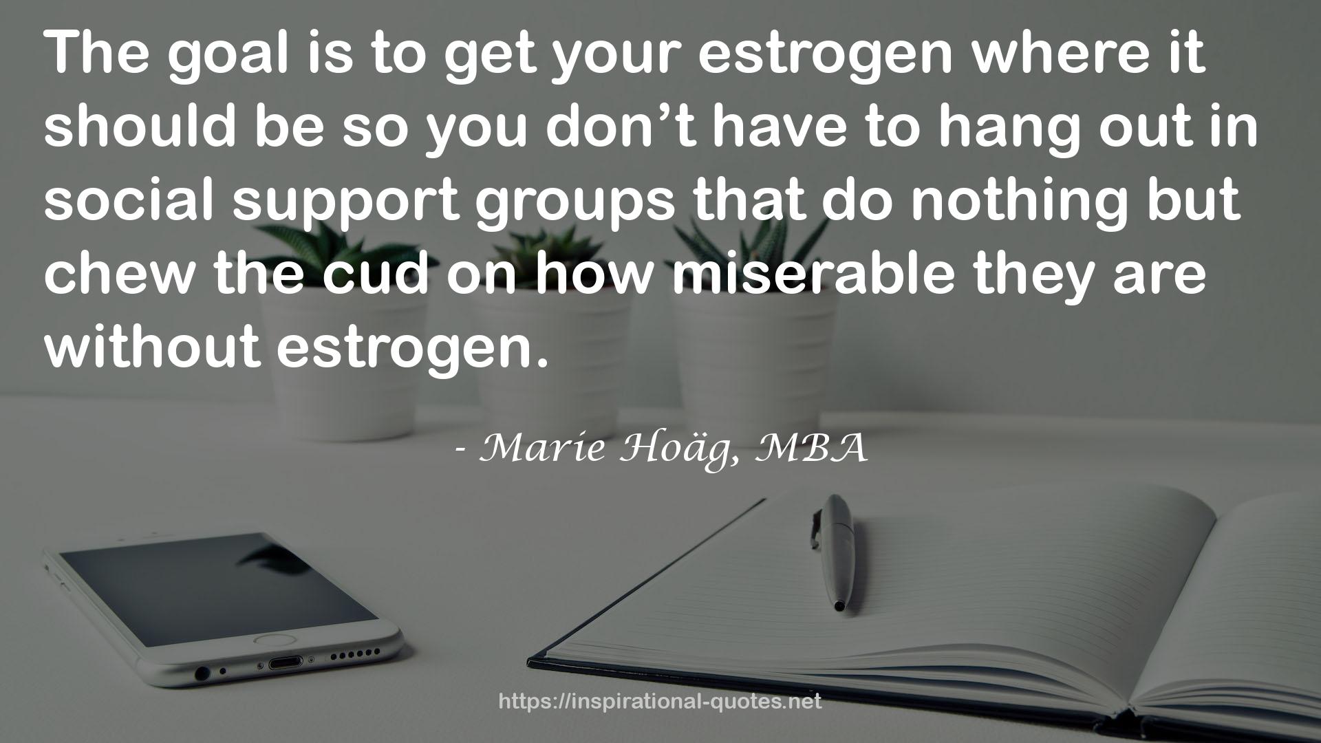 Marie Hoäg, MBA QUOTES