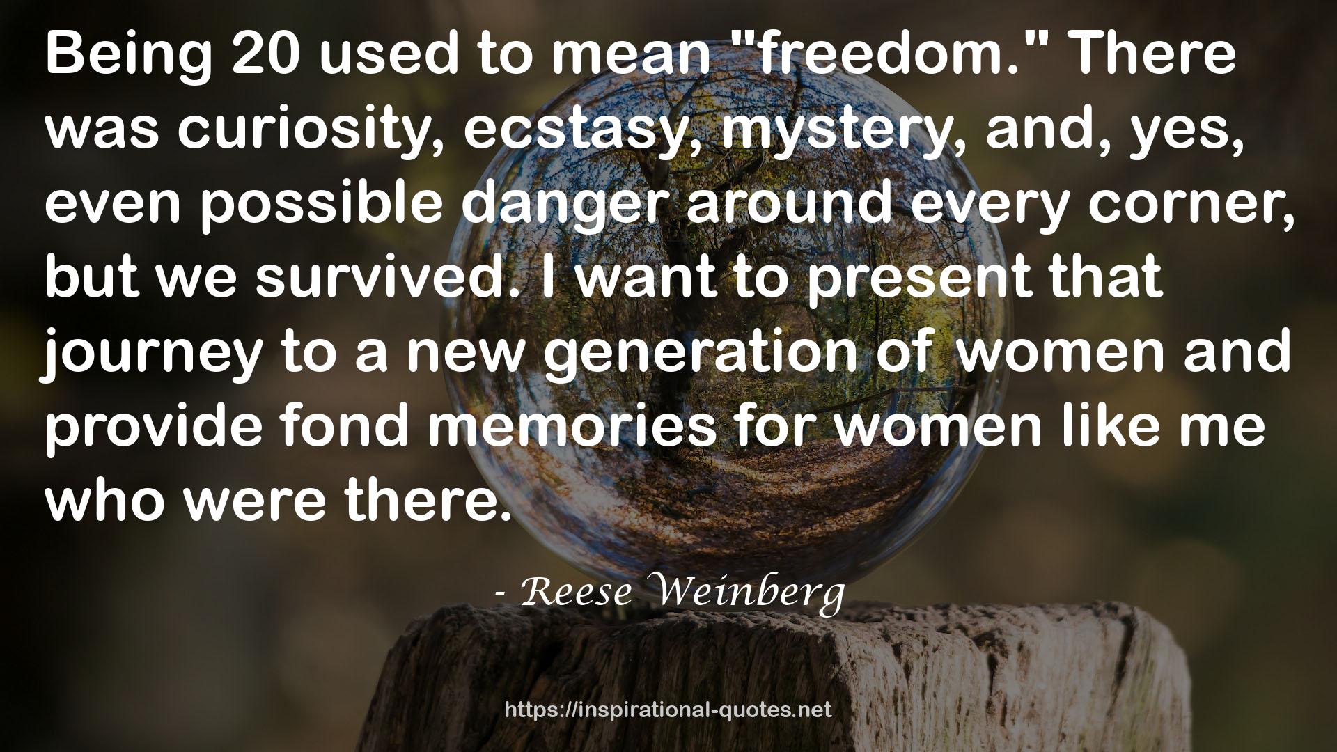 Reese Weinberg QUOTES