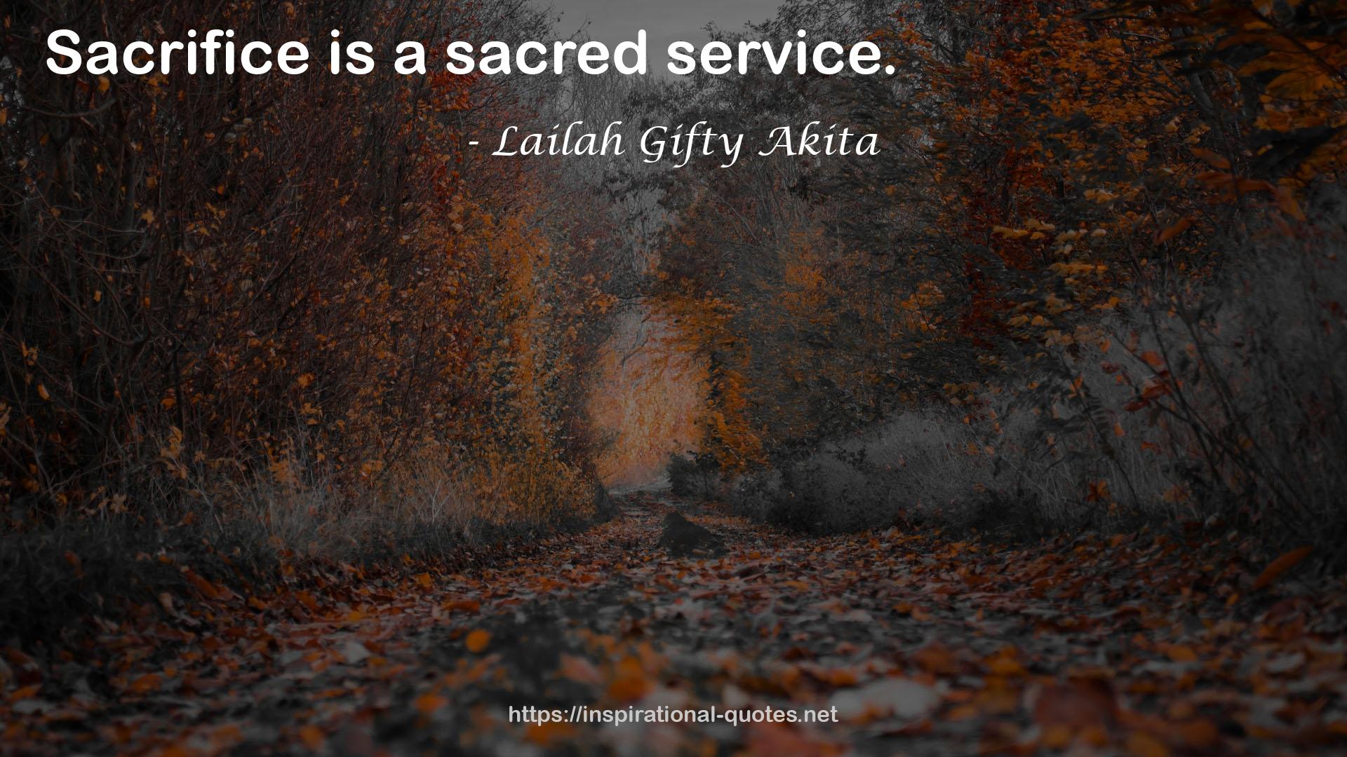 a sacred service  QUOTES