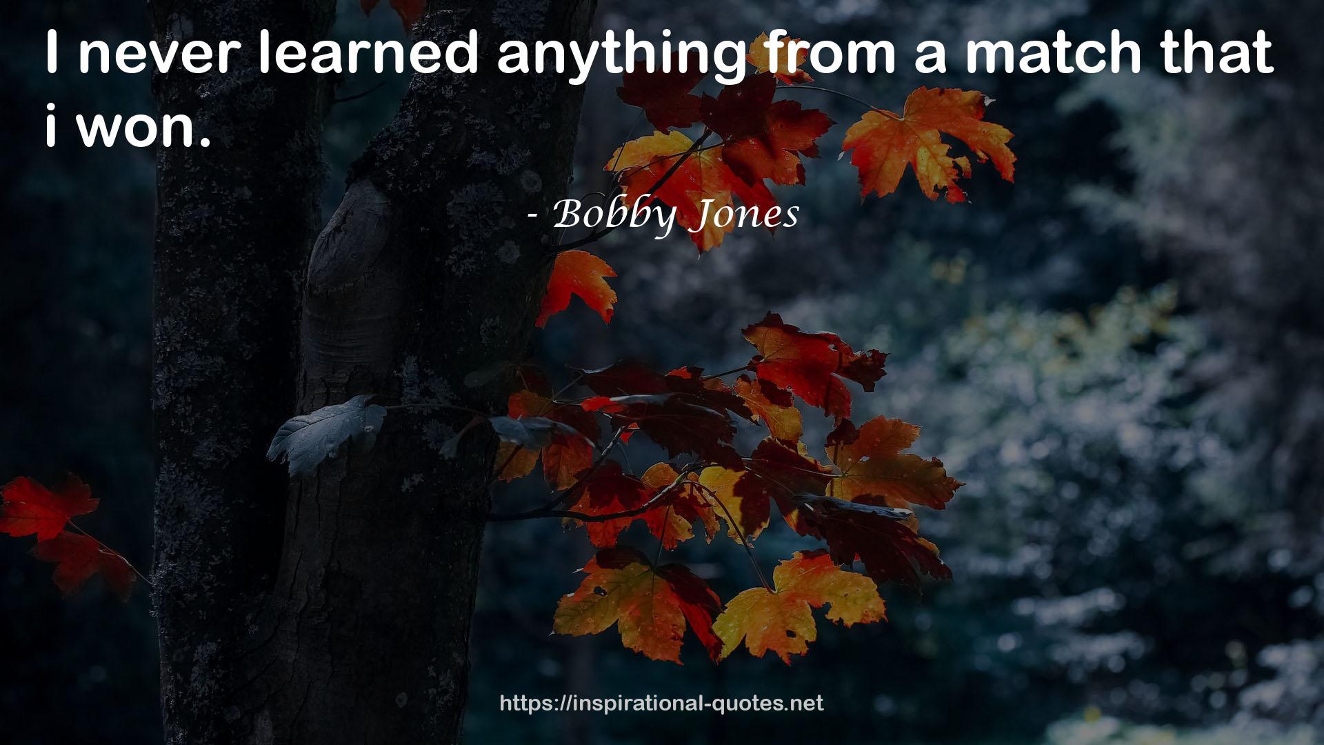 Bobby Jones QUOTES