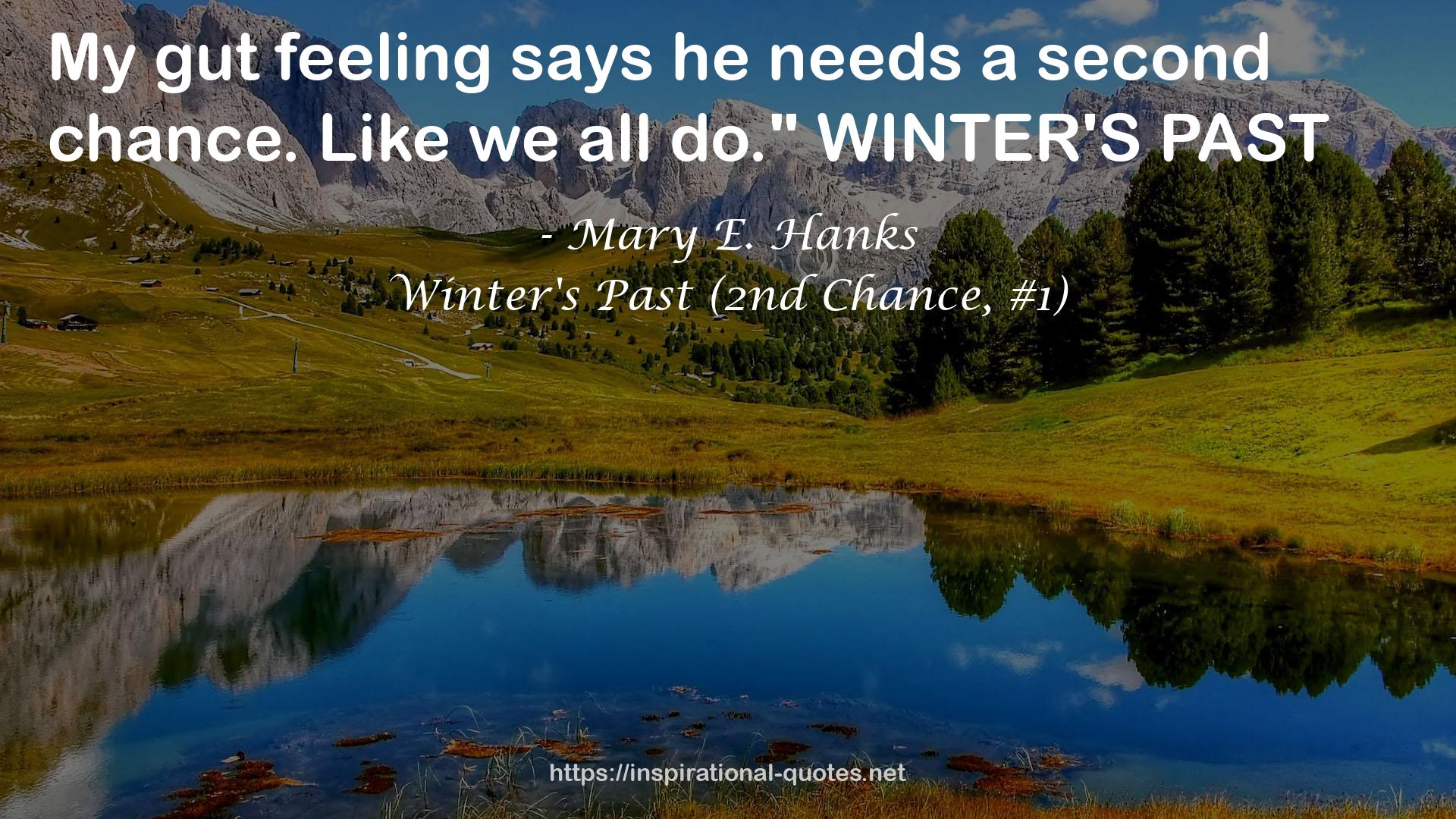 Winter's Past (2nd Chance, #1) QUOTES