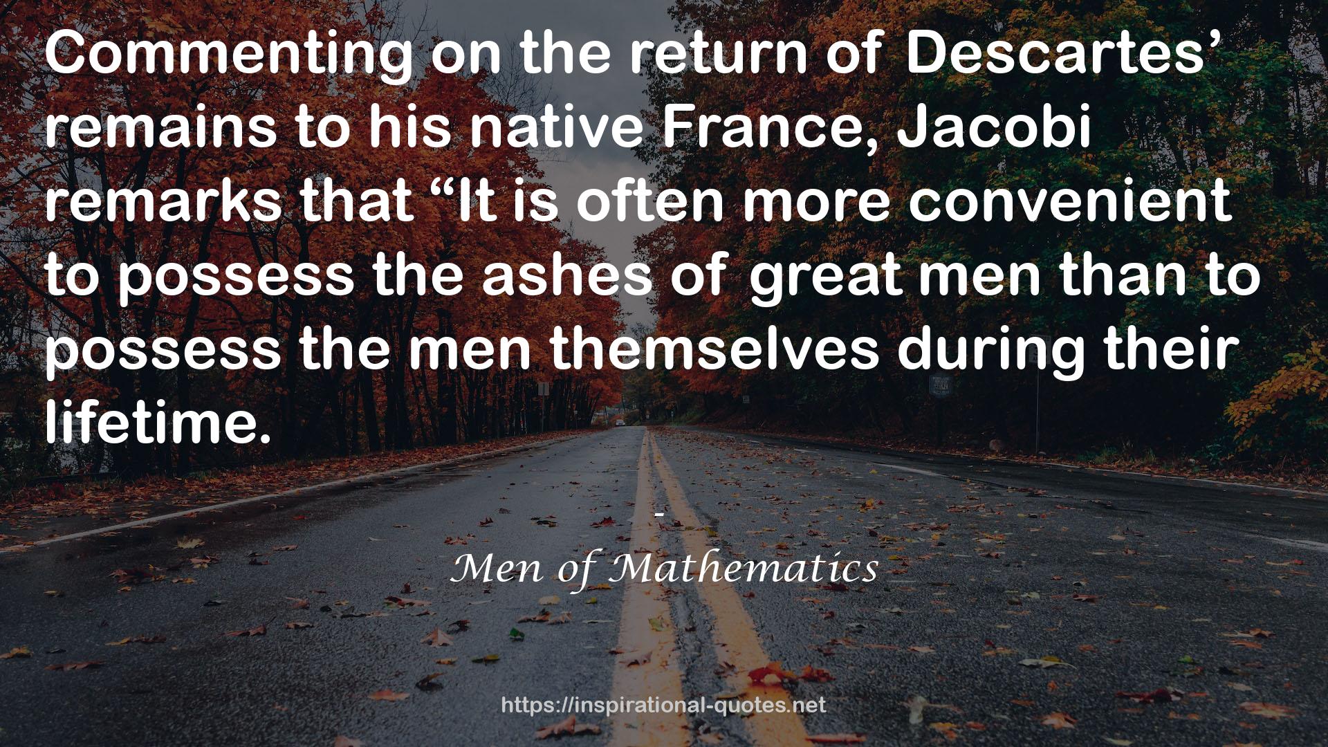 Men of Mathematics QUOTES