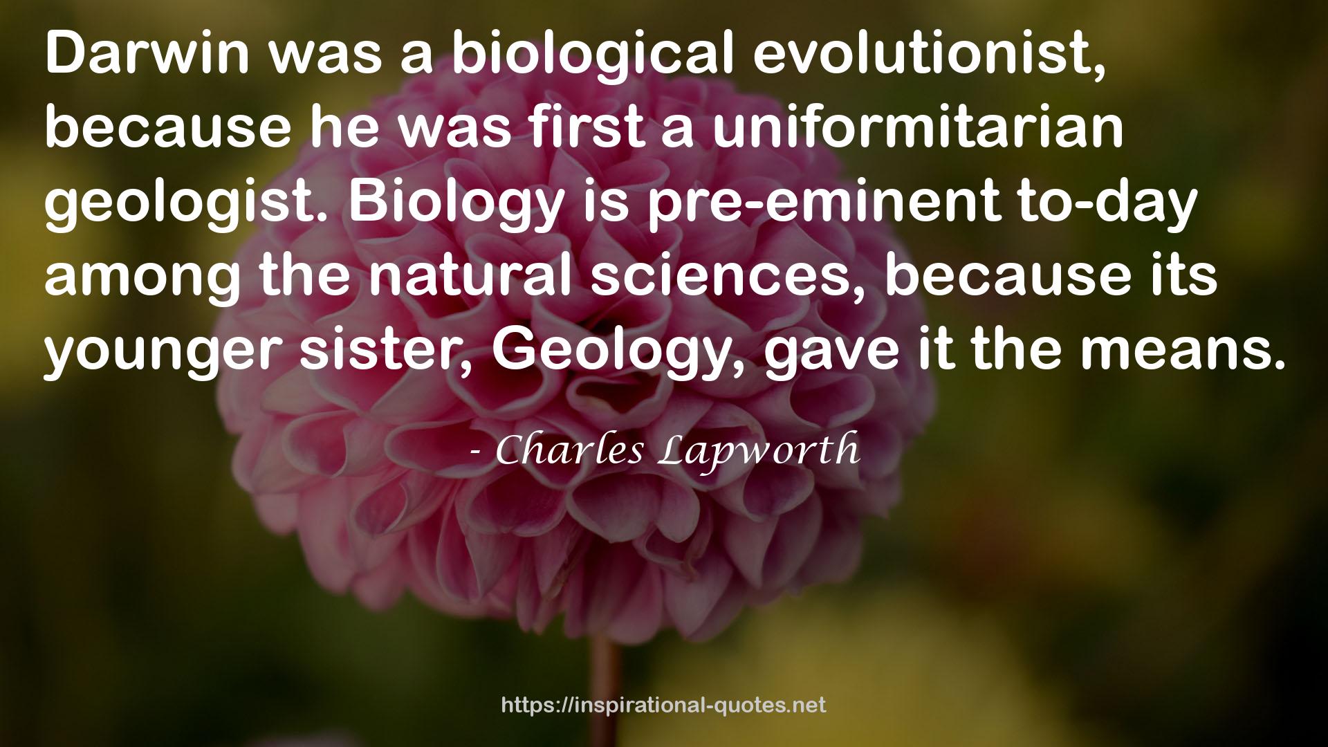 Charles Lapworth QUOTES