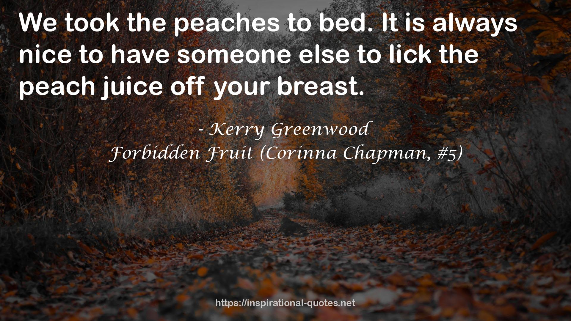 Forbidden Fruit (Corinna Chapman, #5) QUOTES