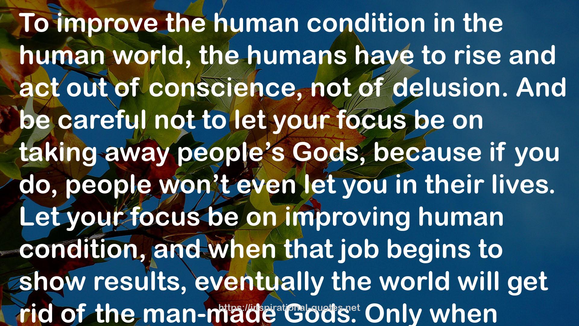 7 Billion Gods: Humans Above All QUOTES