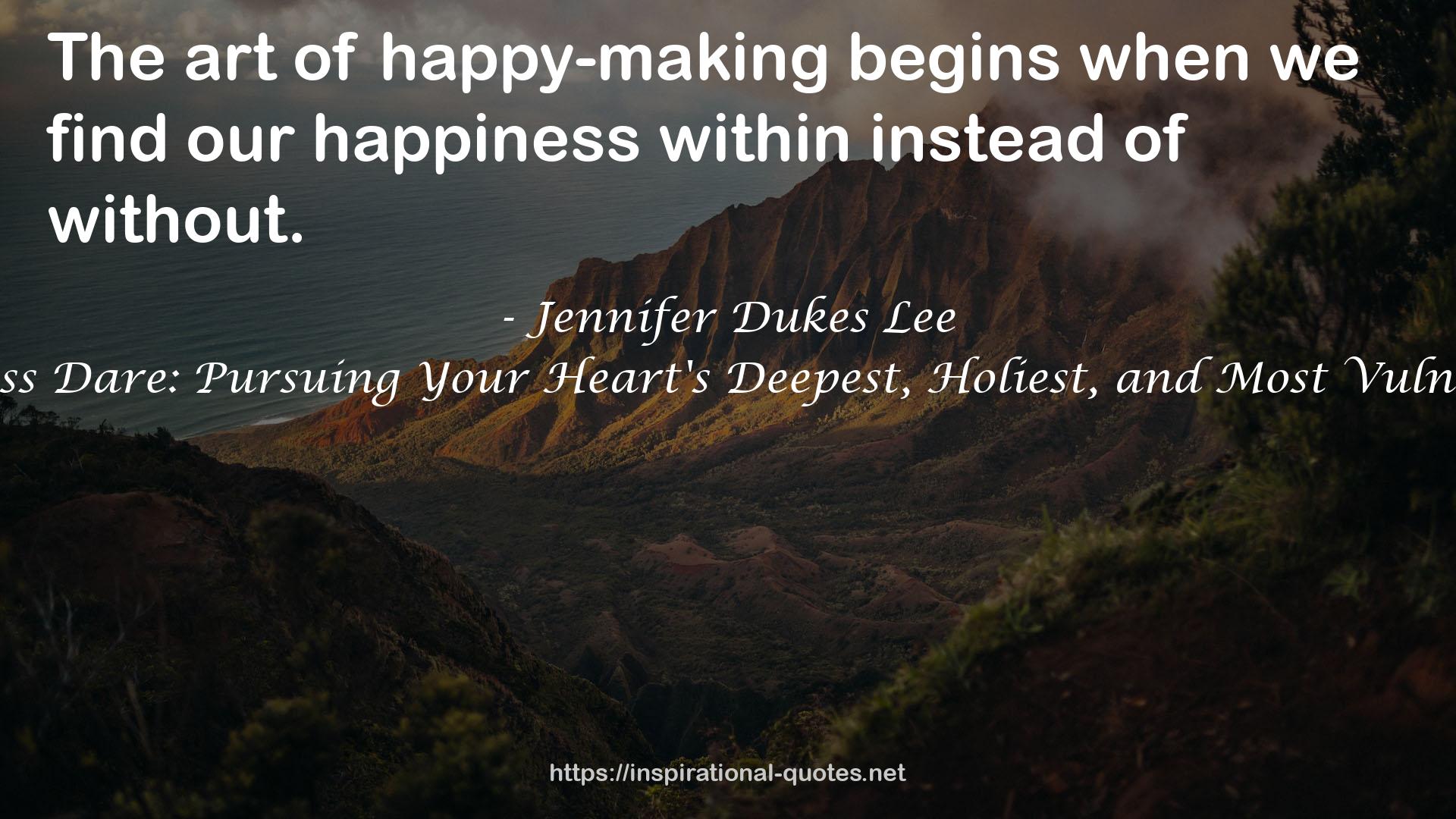 Jennifer Dukes Lee QUOTES