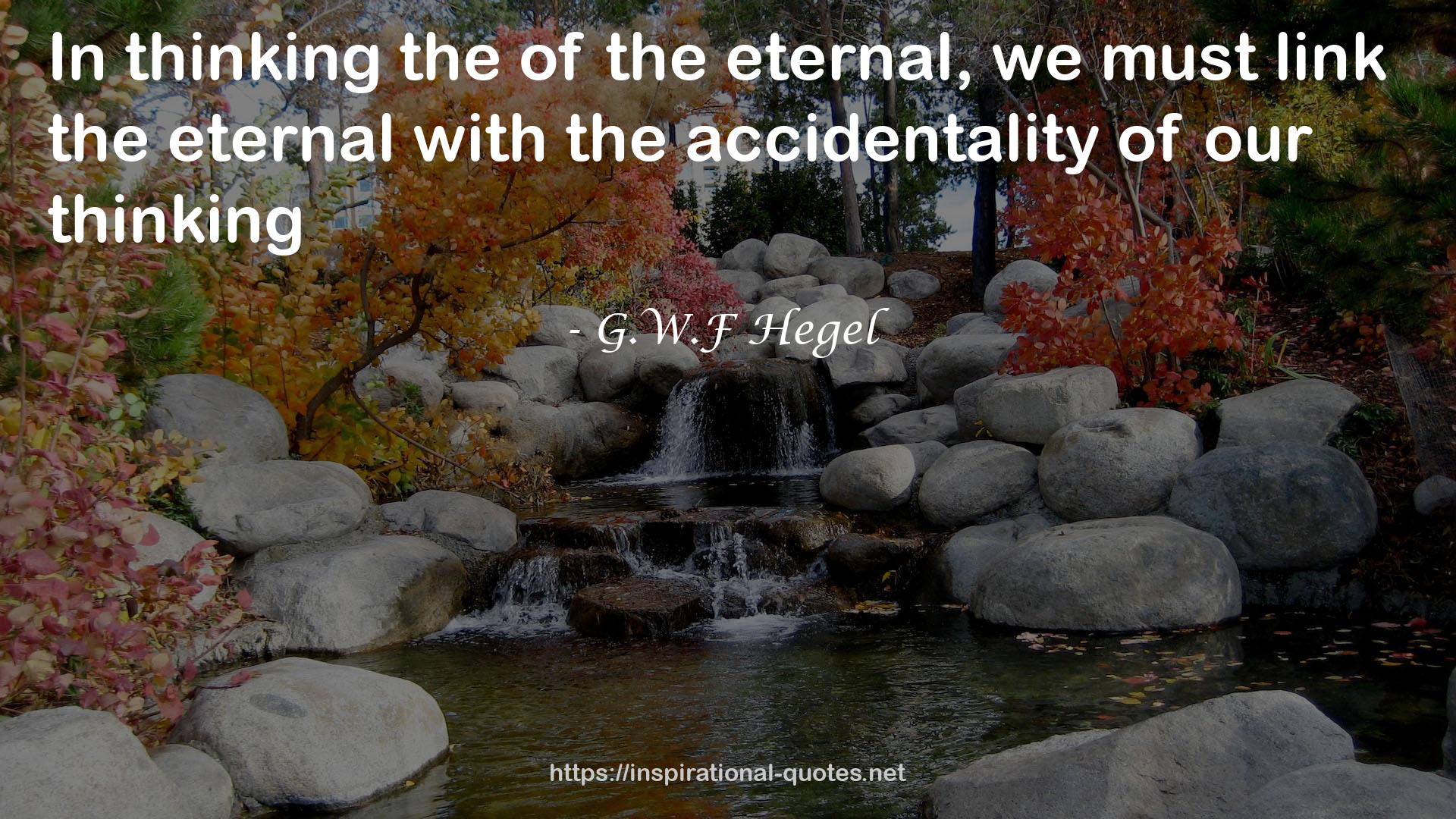 G.W.F Hegel QUOTES