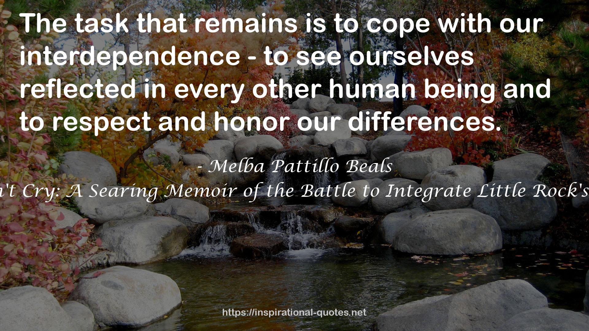 Melba Pattillo Beals QUOTES