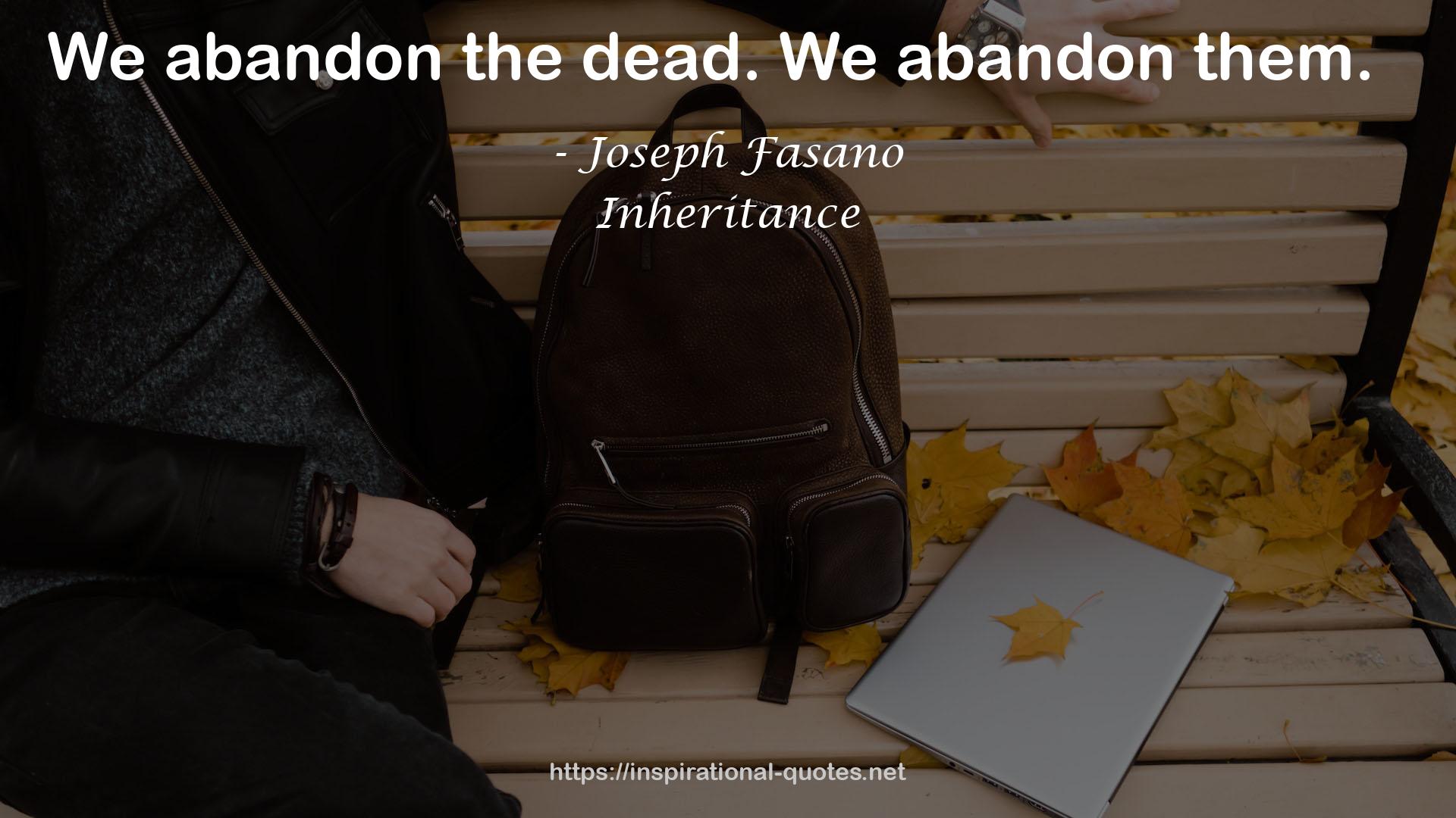 Joseph Fasano QUOTES