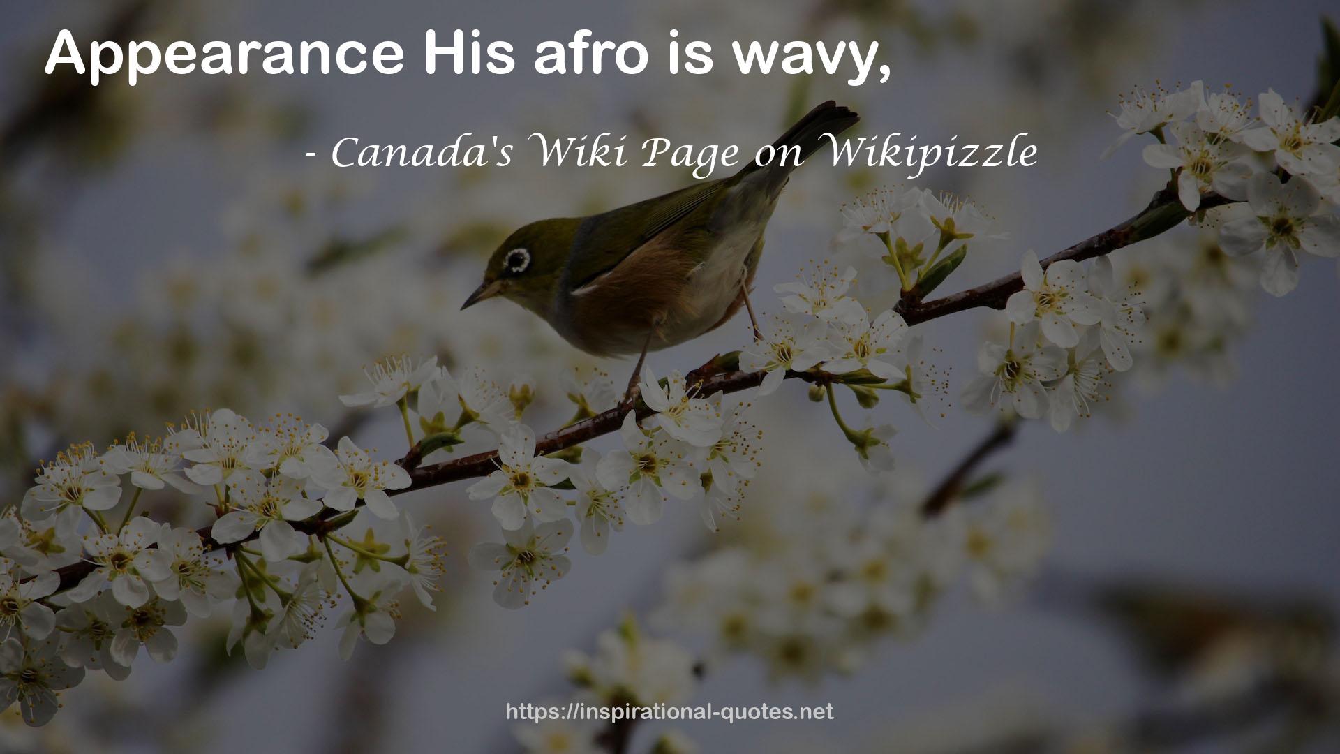 Canada's Wiki Page on Wikipizzle QUOTES