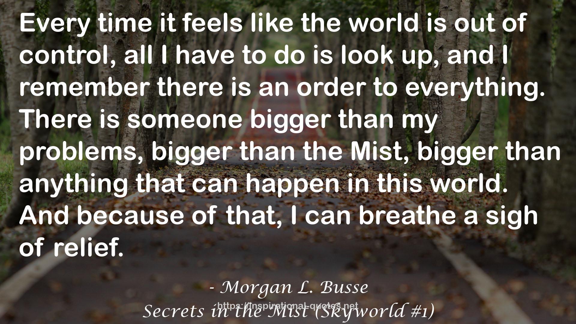Secrets in the Mist (Skyworld #1) QUOTES