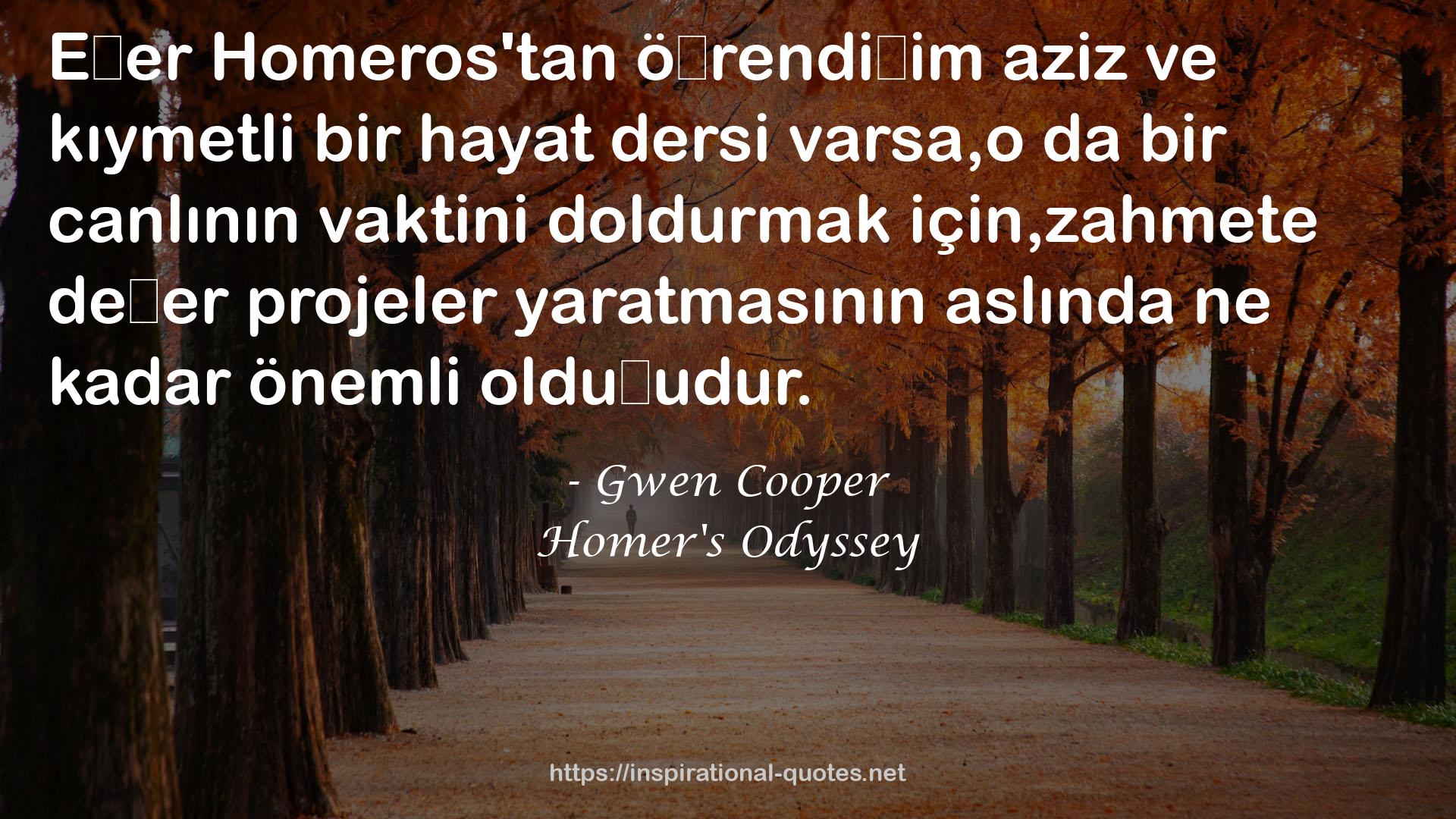 Homer's Odyssey QUOTES