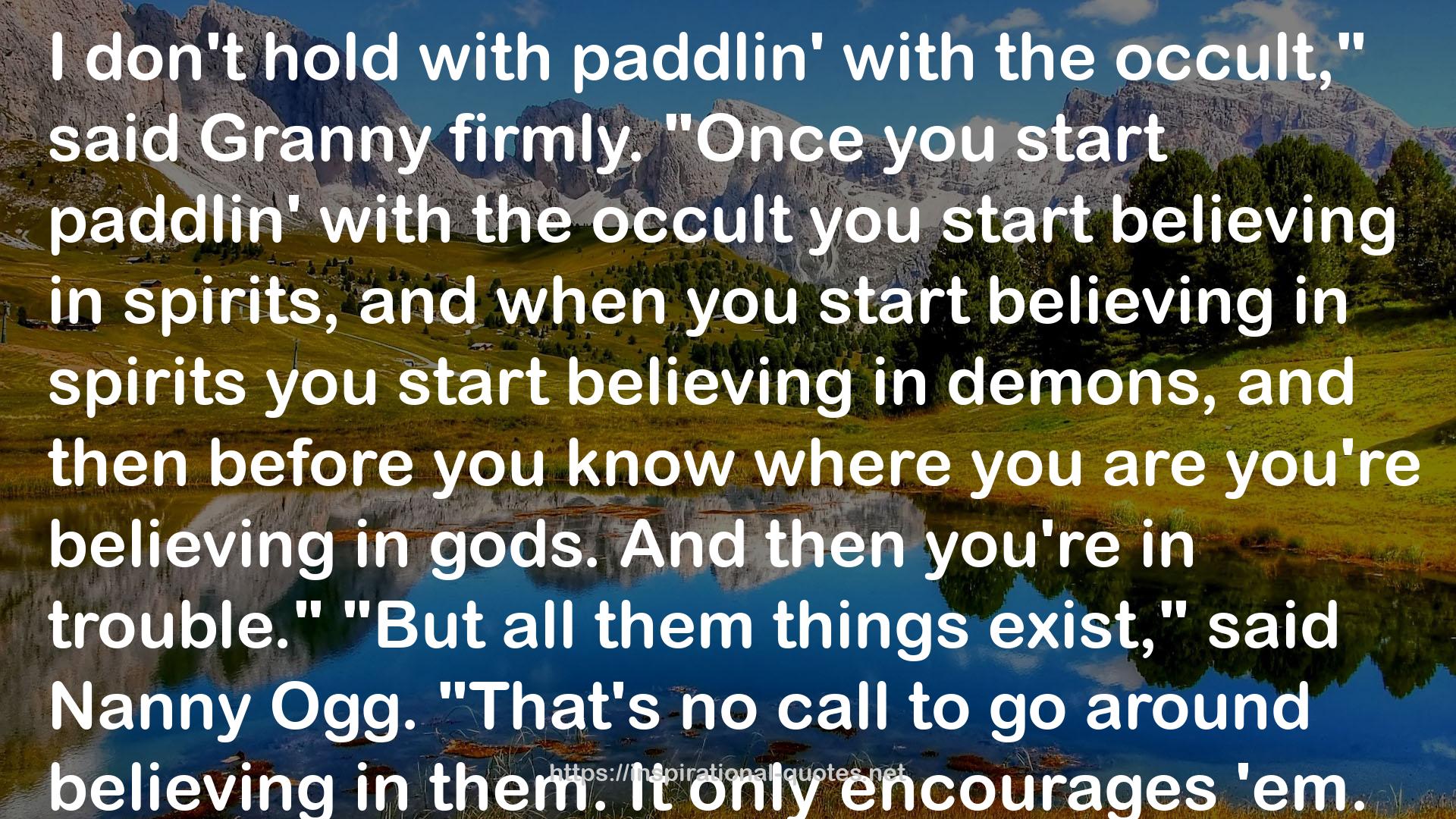 Lords and Ladies (Discworld, #14; Witches #4) QUOTES