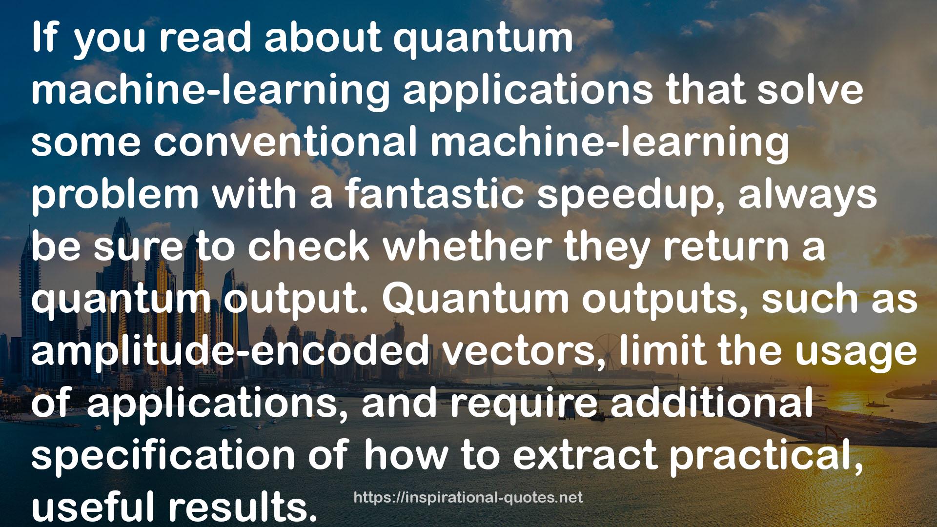 Programming Quantum Computers: Essential Algorithms and Code Samples QUOTES