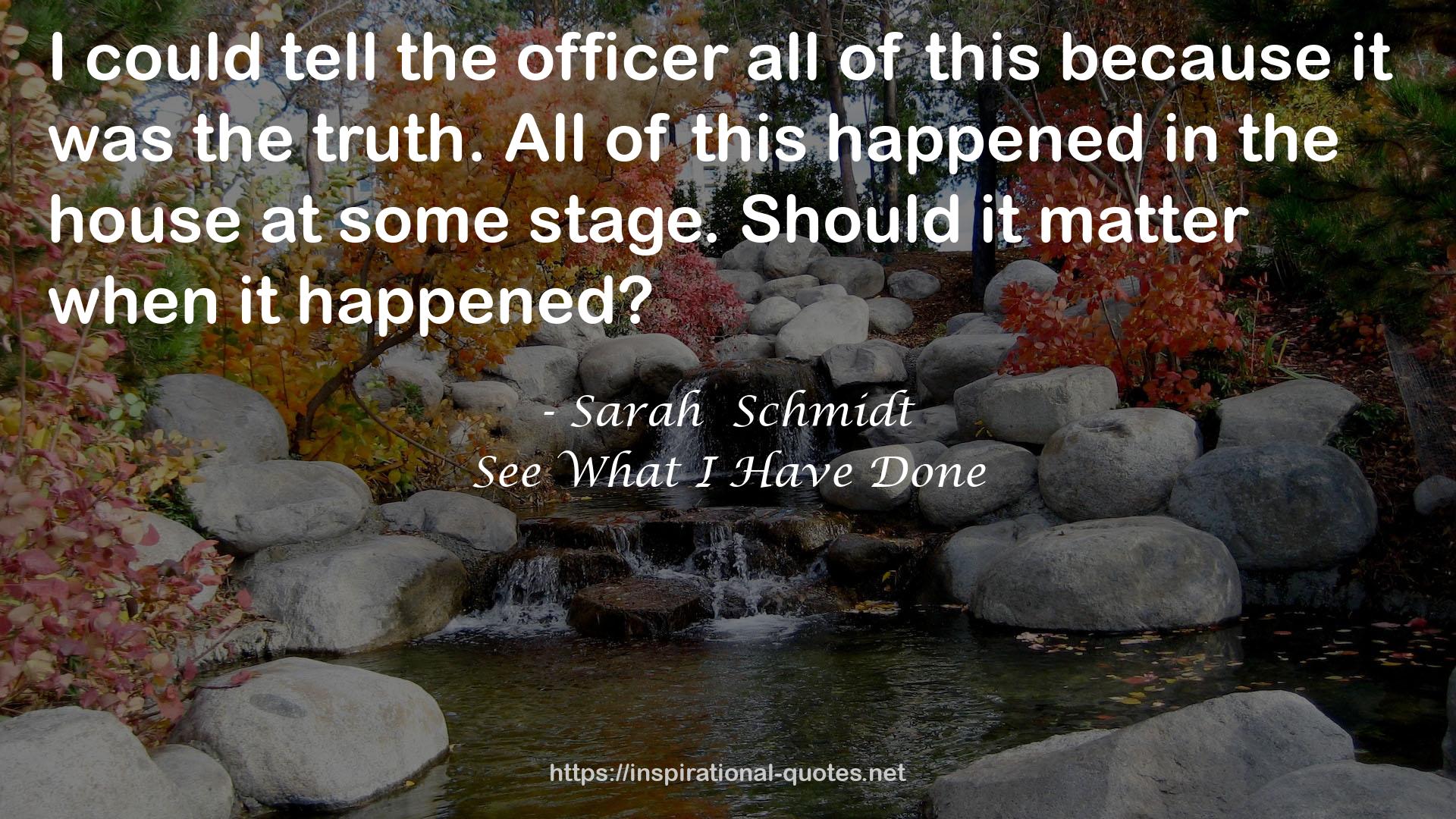 Sarah  Schmidt QUOTES