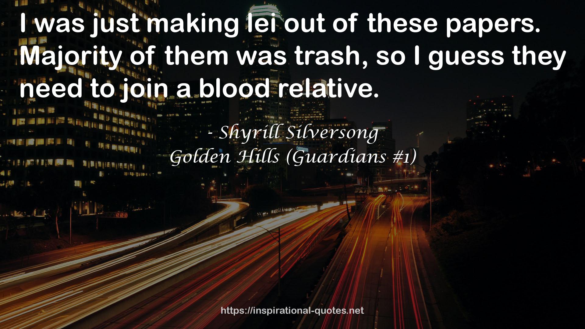 Golden Hills (Guardians #1) QUOTES