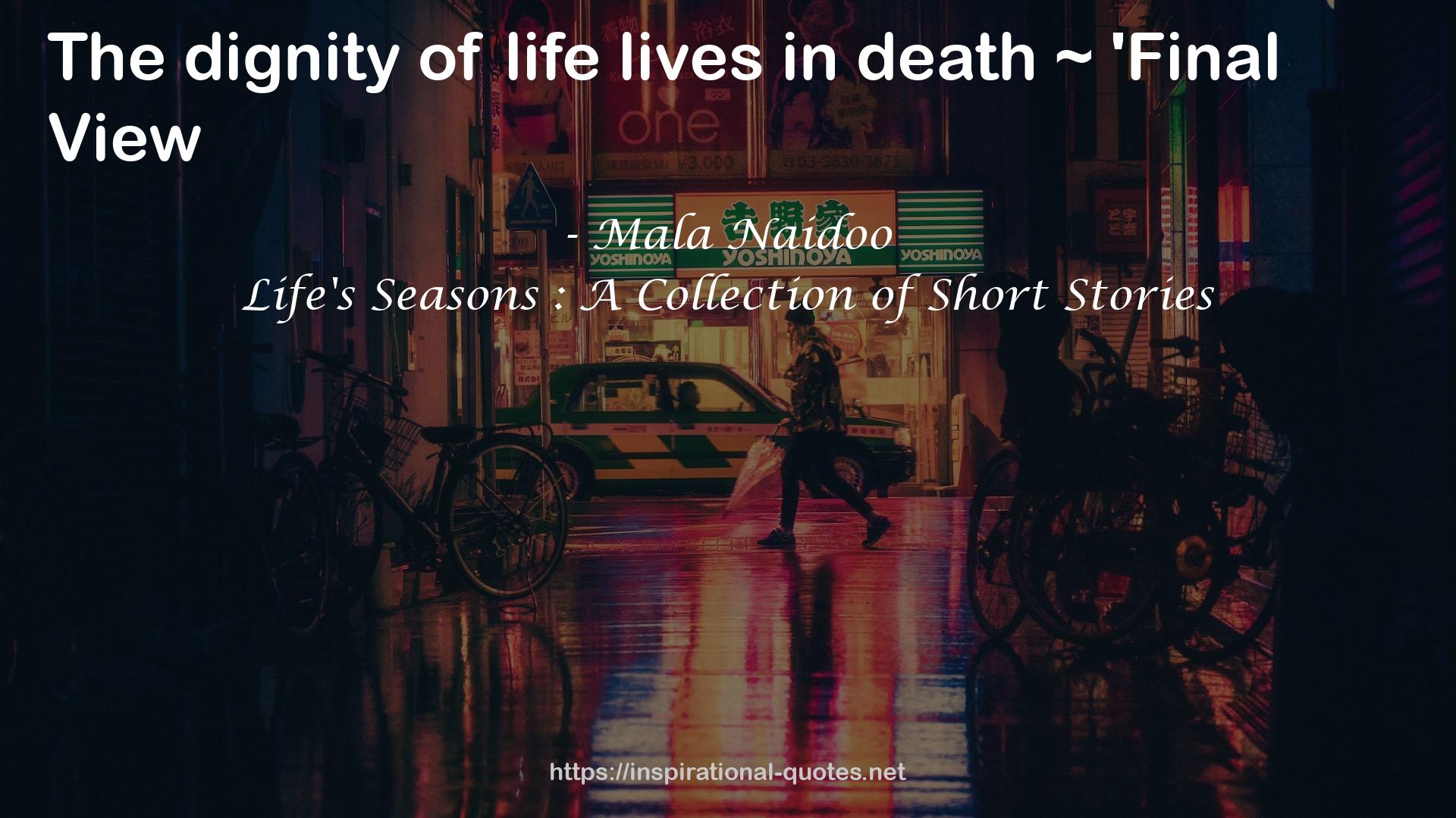 Life's Seasons : A Collection of Short Stories QUOTES