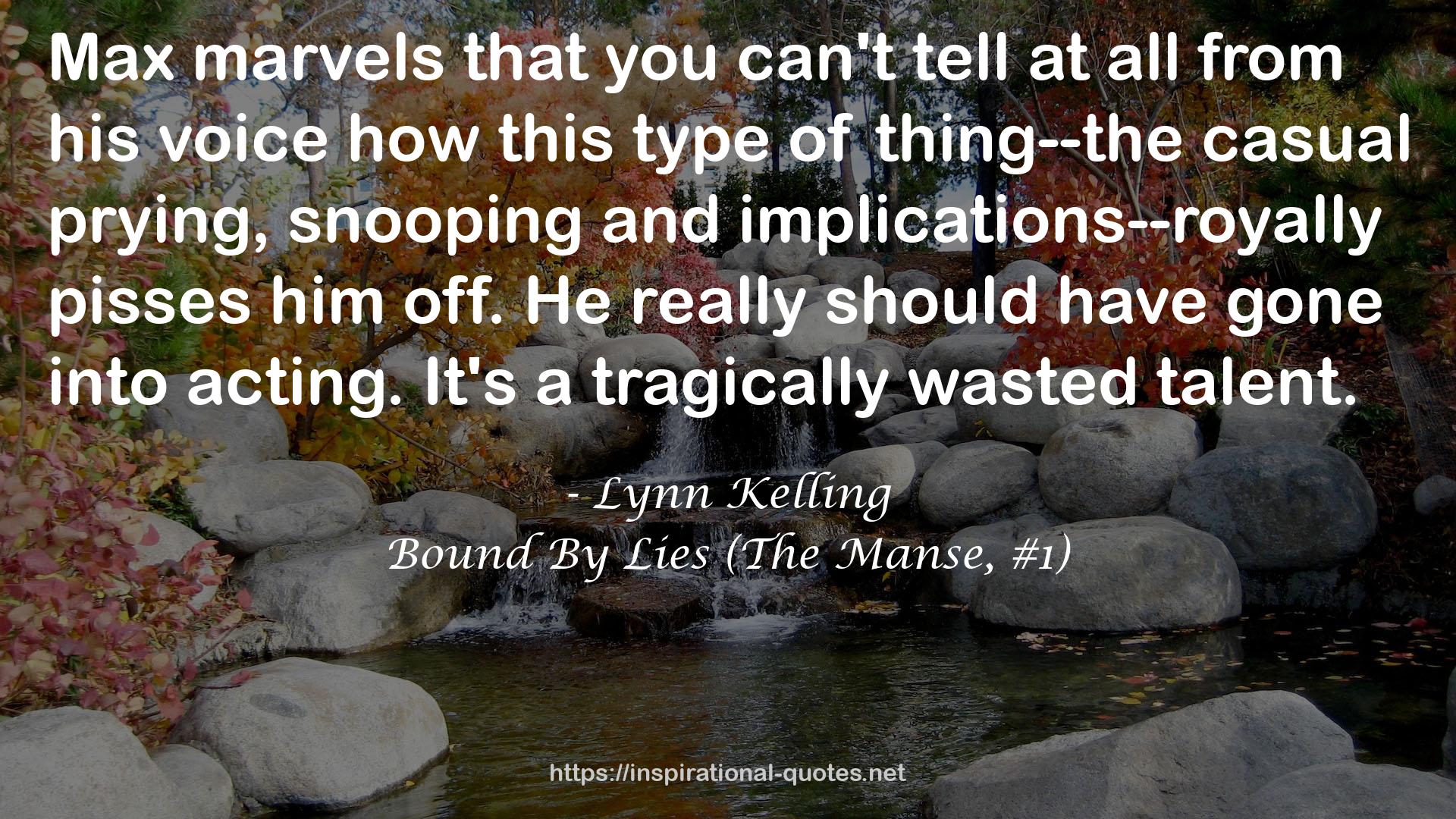 Bound By Lies (The Manse, #1) QUOTES