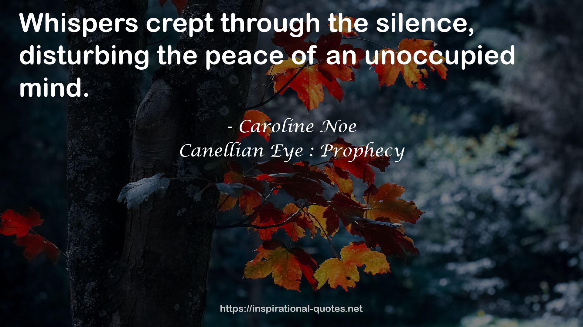 Caroline Noe QUOTES