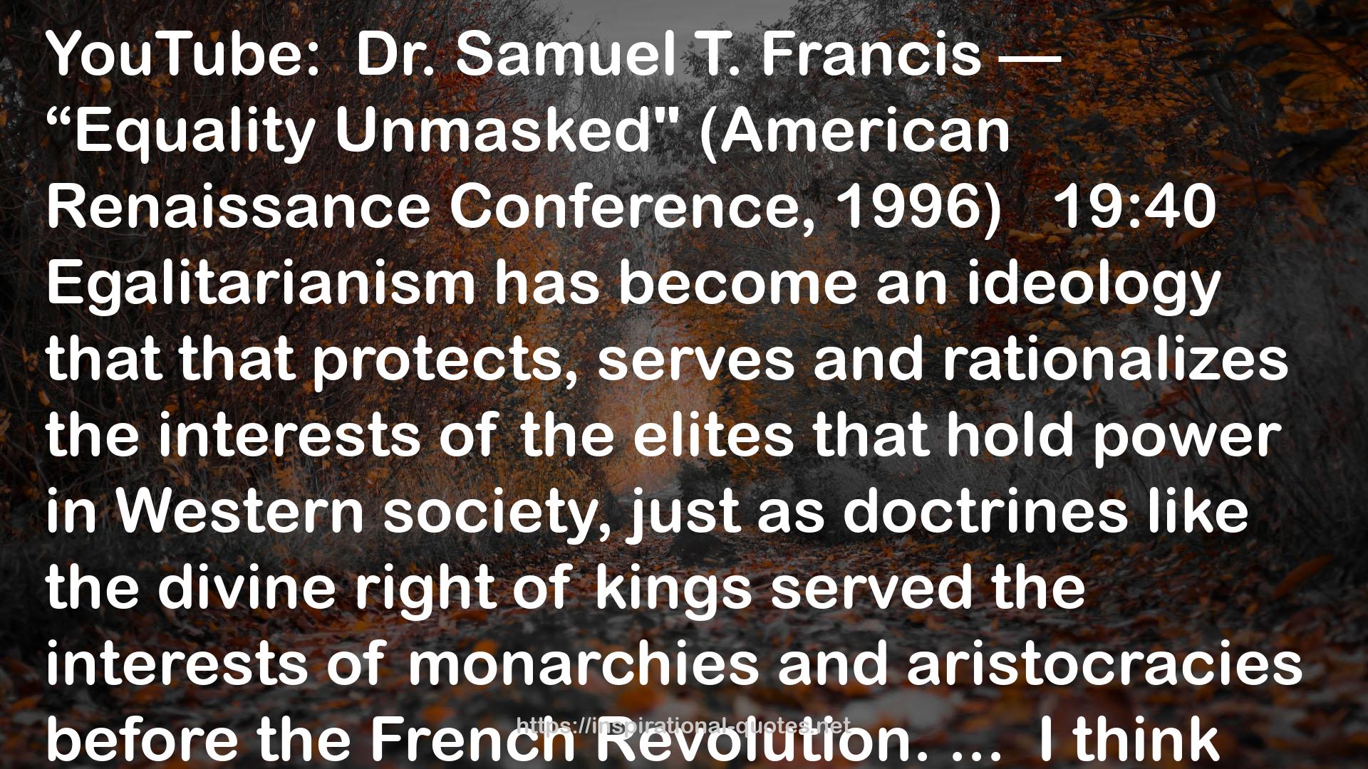 Samuel Francis QUOTES