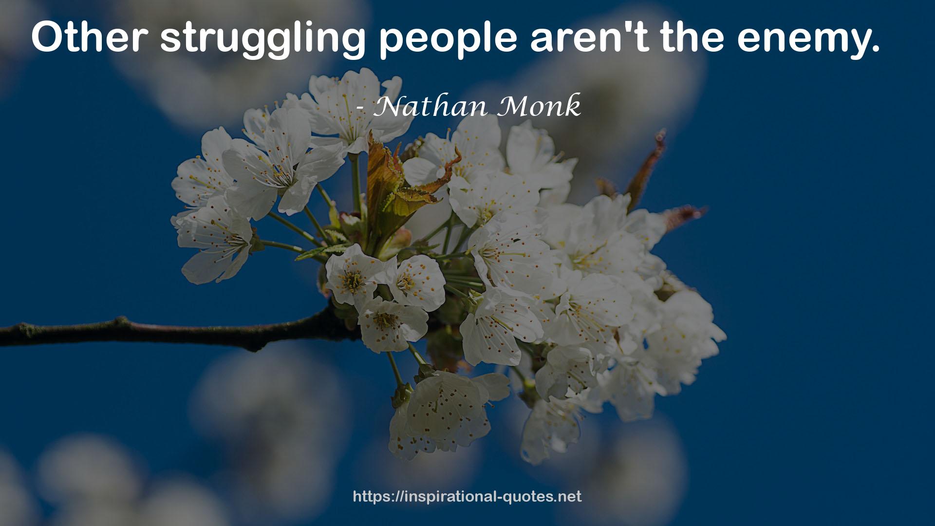 Nathan Monk QUOTES
