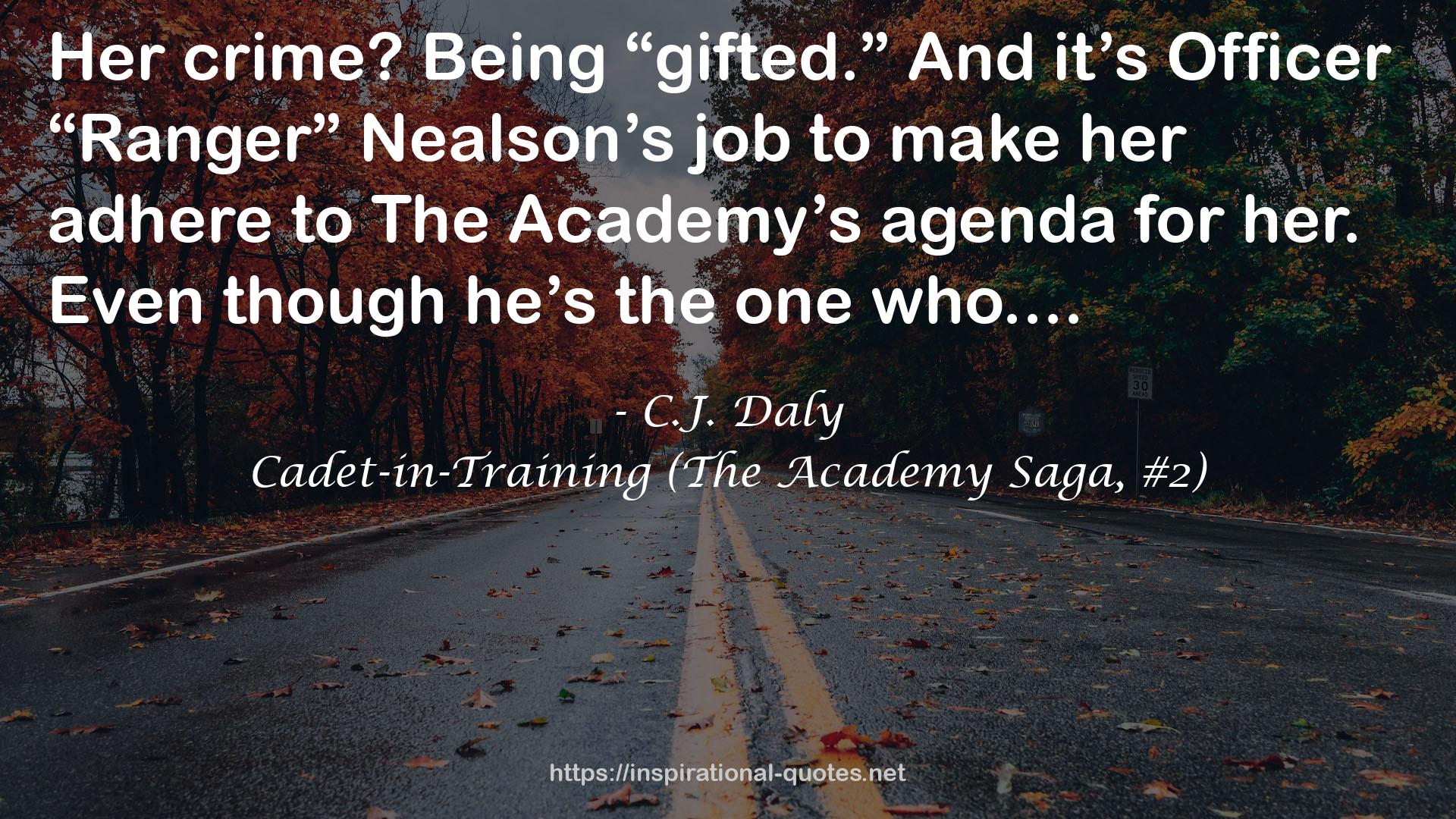 Cadet-in-Training (The Academy Saga, #2) QUOTES