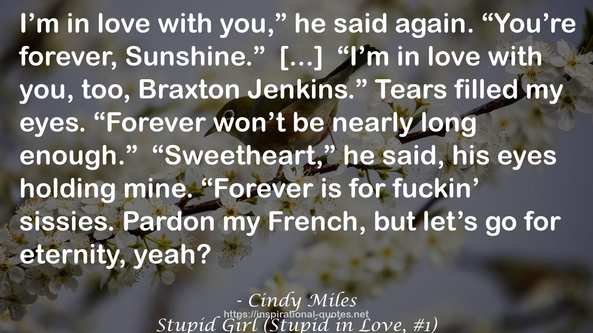 Stupid Girl (Stupid in Love, #1) QUOTES